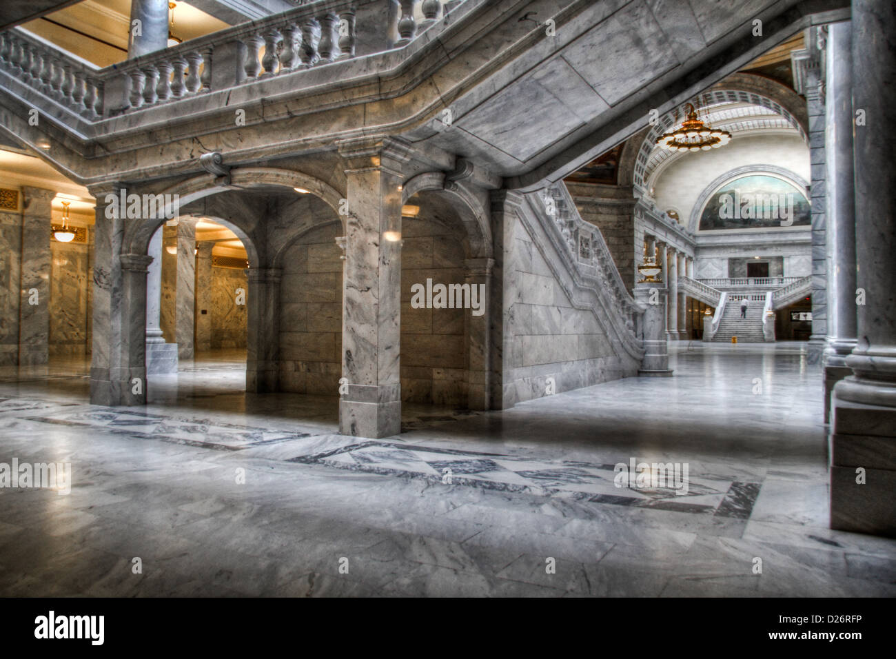 La Utah State Capitol Building Interio Foto Stock