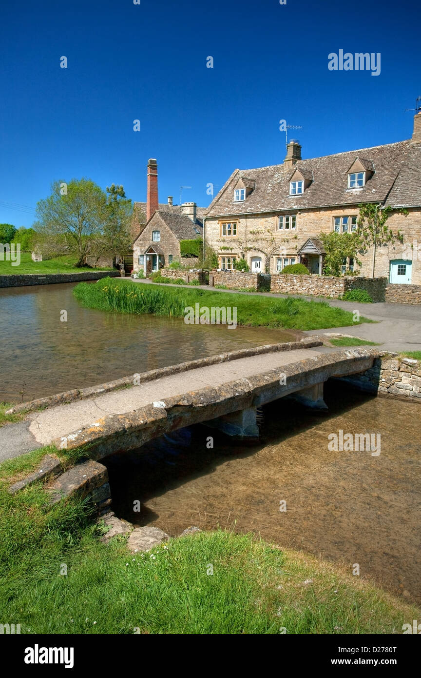 Lower Slaughter, Gloucestershire, Inghilterra. Foto Stock