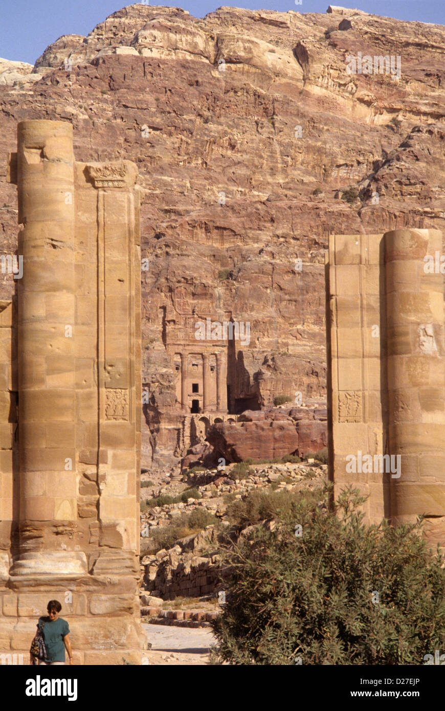 Petra giordania medio oriente Foto Stock