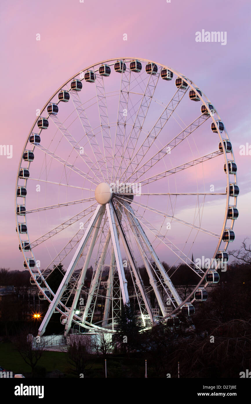 La ruota di York al tramonto york Yorkshire Inghilterra Foto Stock