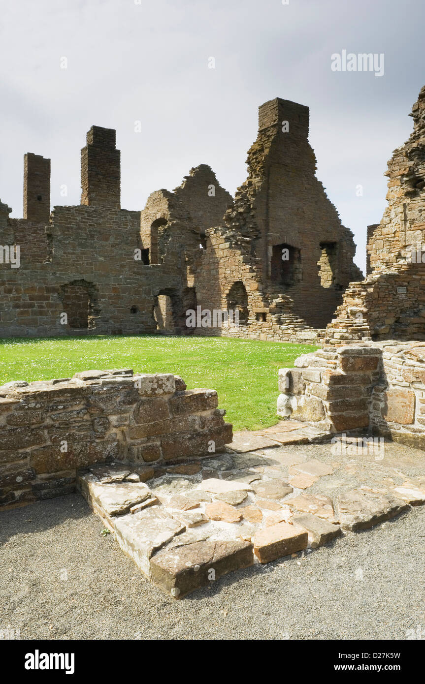 Le rovine di Earl's Palace, Birsay, Orkney Islands, Scozia. Foto Stock