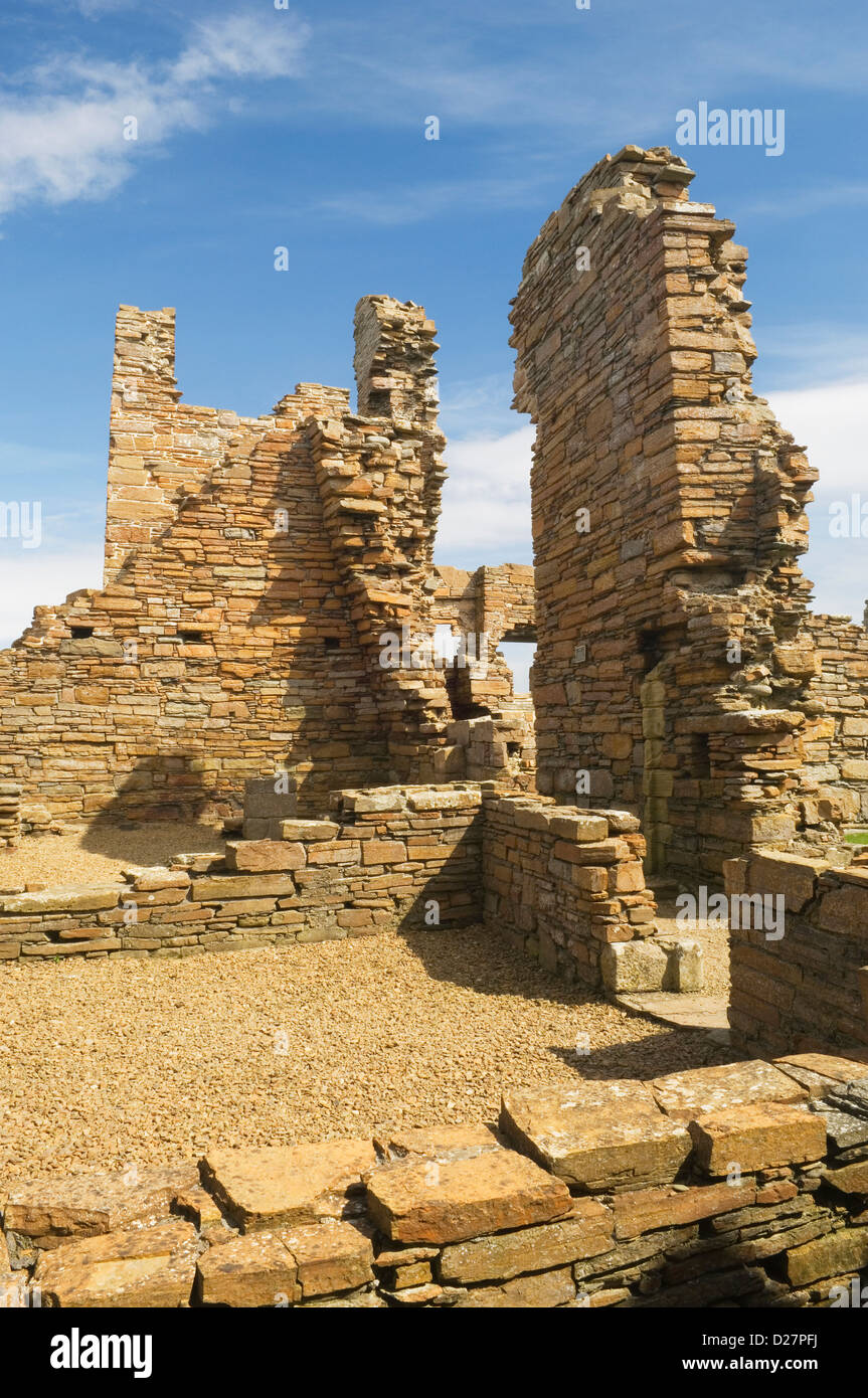 Le rovine di Earl's Palace, Birsay, Orkney Islands, Scozia. Foto Stock