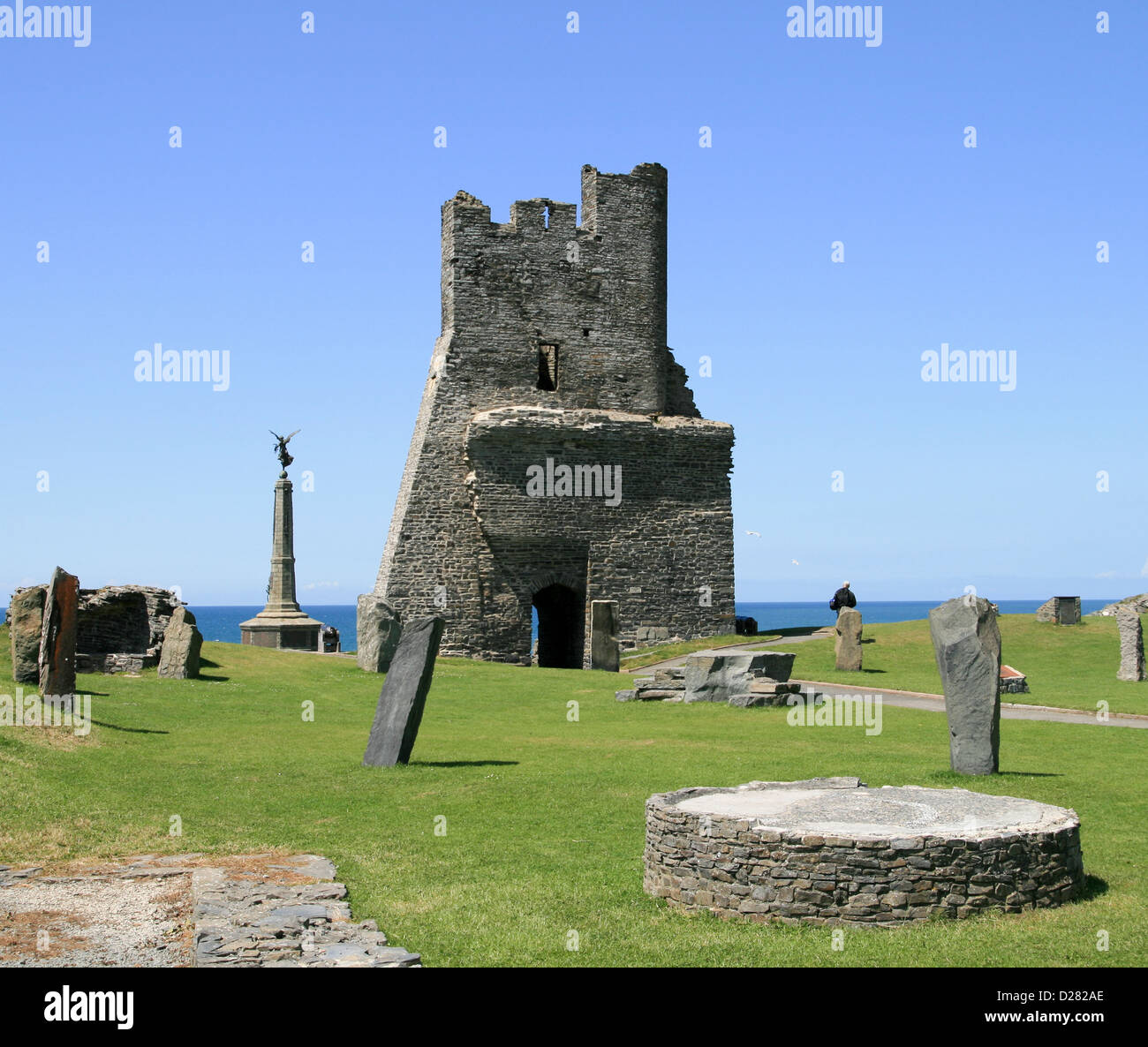 Castello Aberystwyth Ceredigion REGNO UNITO Galles c. 2008 David Hunter Foto Stock