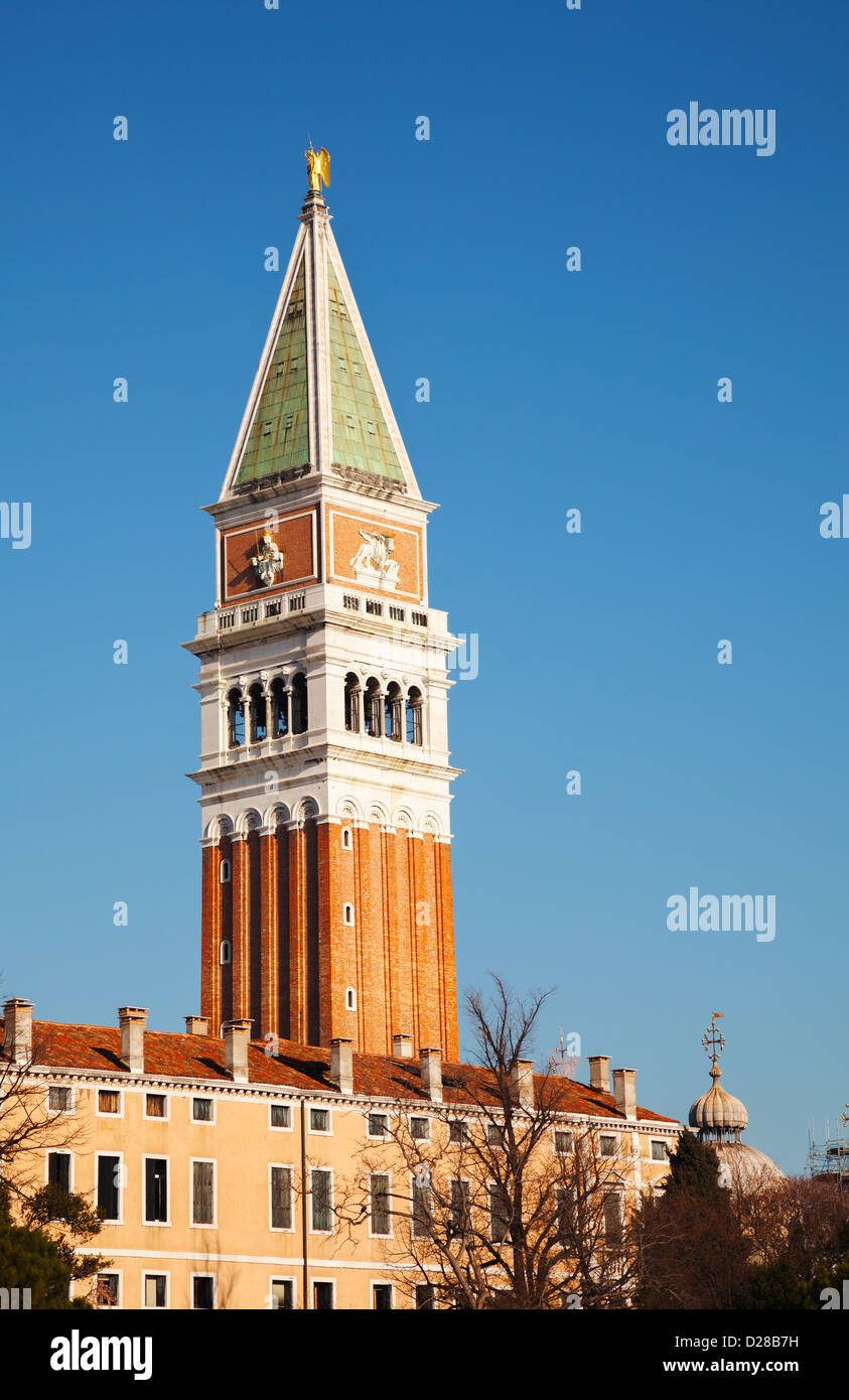 Campanile di Piazza San Marco a Venezia, Italia Foto Stock