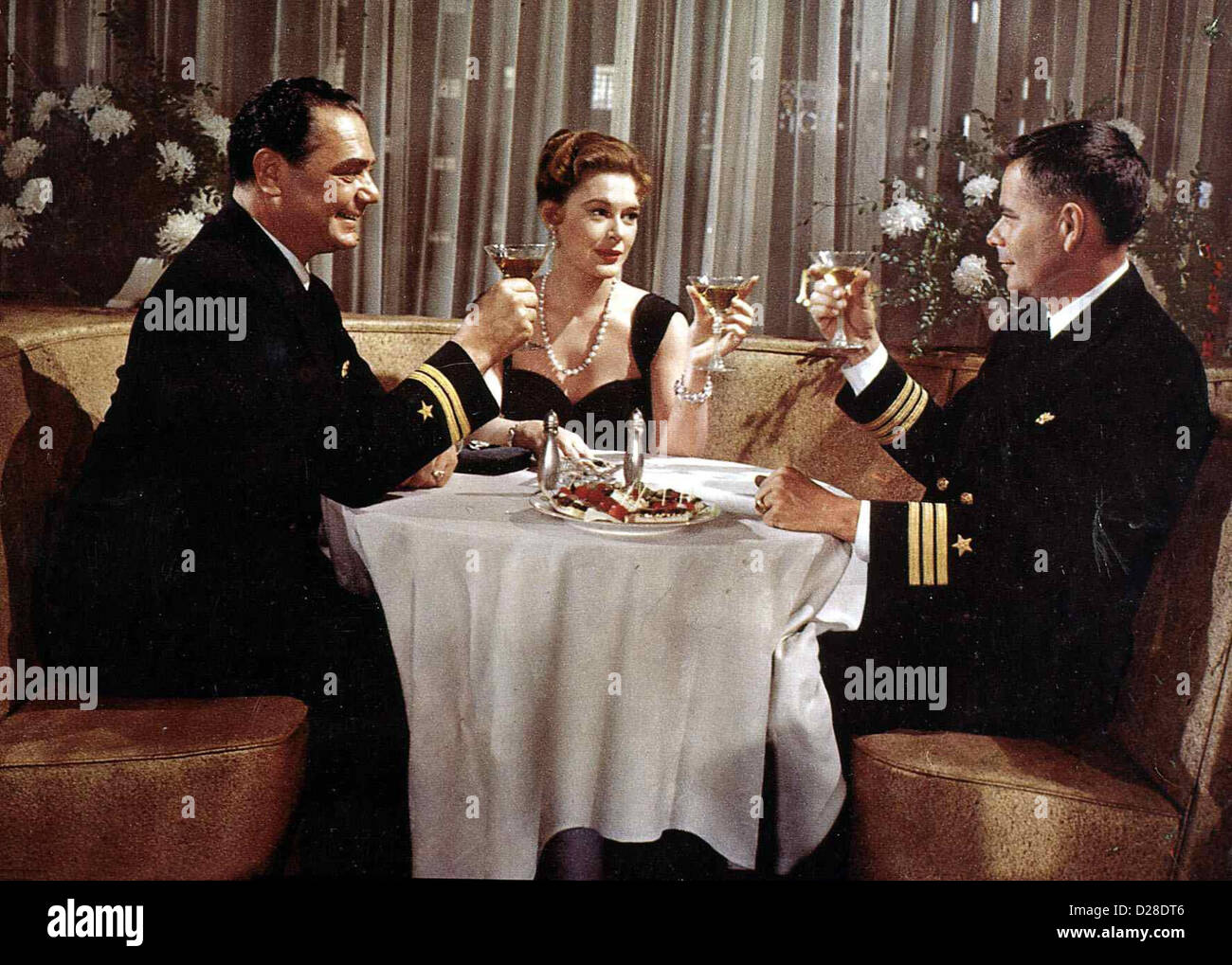 Siluro Los! Siluro eseguire Ernest Bornine, Diane Brewster, Glenn Ford Der amerikanische U-Boot Kapitän Barney Doyle (Glenn Foto Stock