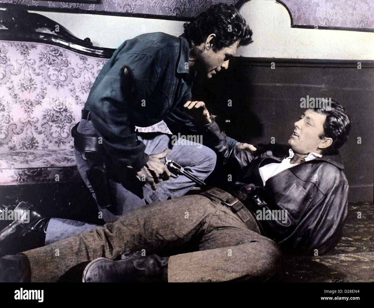 Die Um Gnade Winseln Tramplers, Gordon Scott, James Mitchum Hoby (James Mitchum,r) und sein Bruder Lon (Gordon Scott) Foto Stock