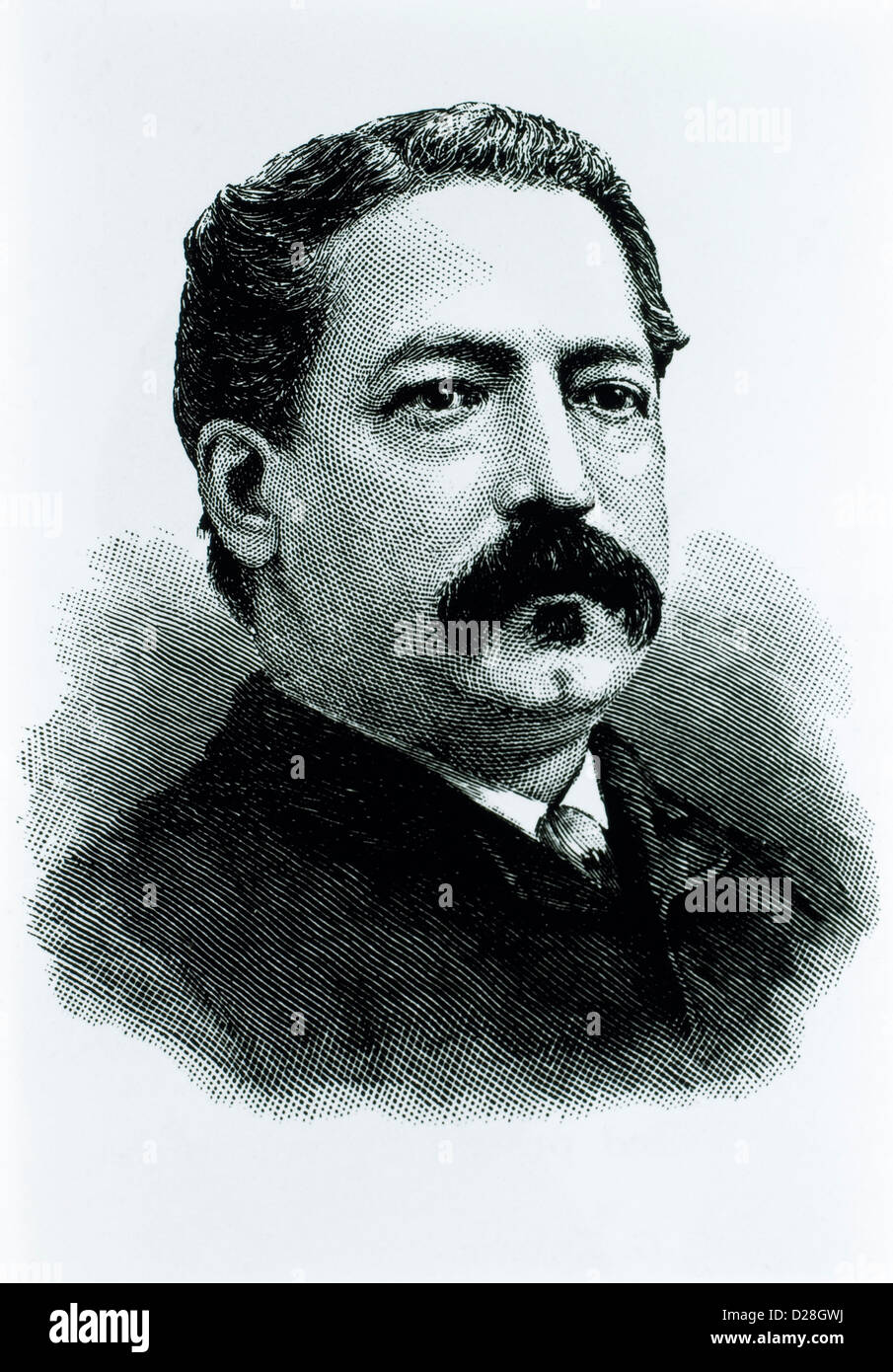 Samuel Gompers (1850-1924), American leader laburista, fondatore e presidente della federazione americana del lavoro, Ritratto, circa 1890 Foto Stock