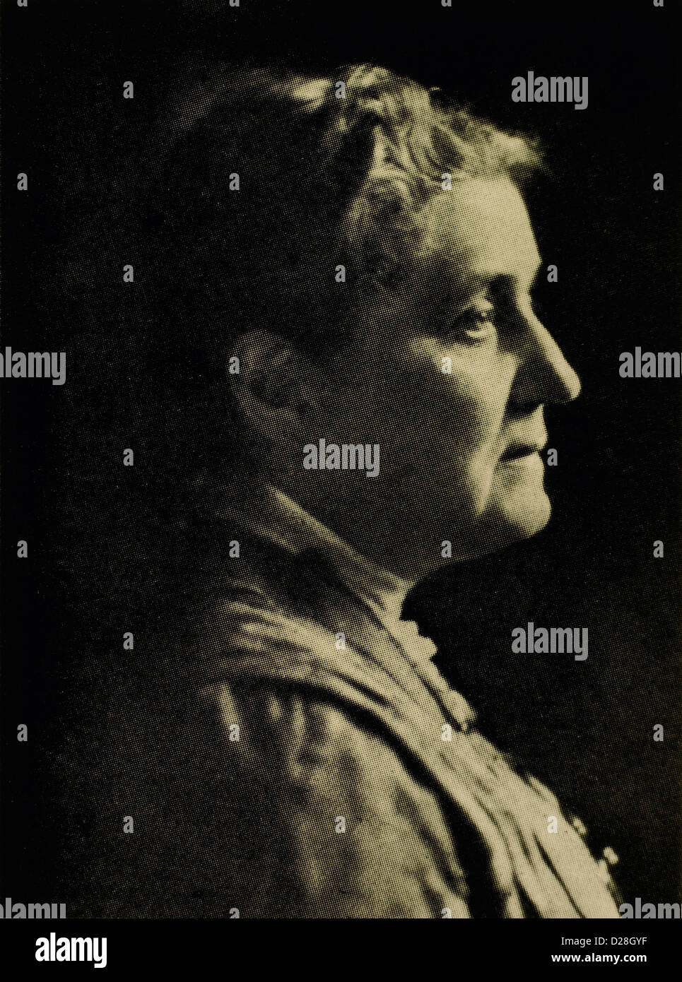 Jane Addams (1860-1935), riformatore sociale, fondatore di Hull House a Chicago, Illinois, Stati Uniti d'America, e premio Nobel per la Pace 1914 Foto Stock