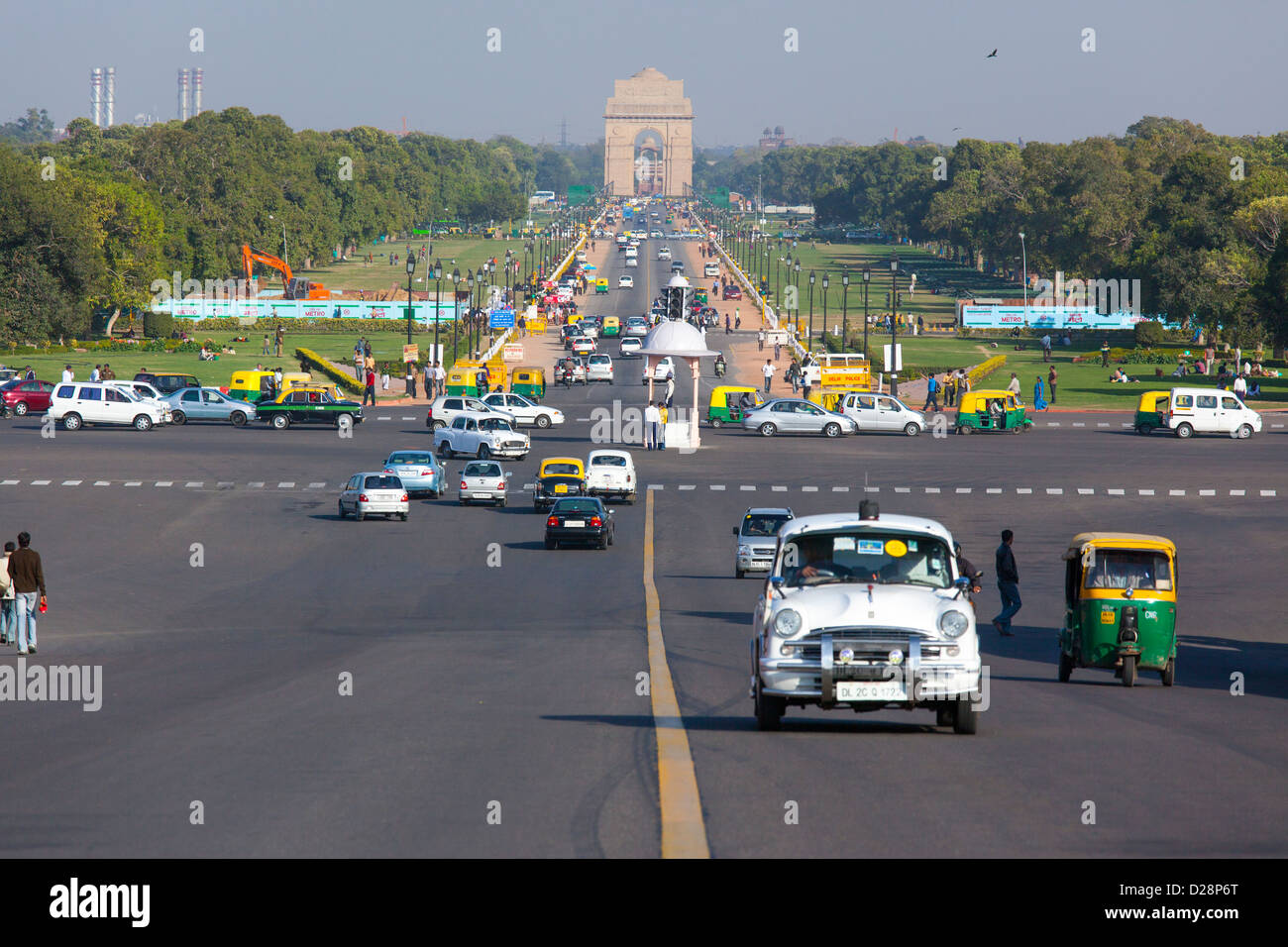 India Gate New Delhi, India Foto Stock