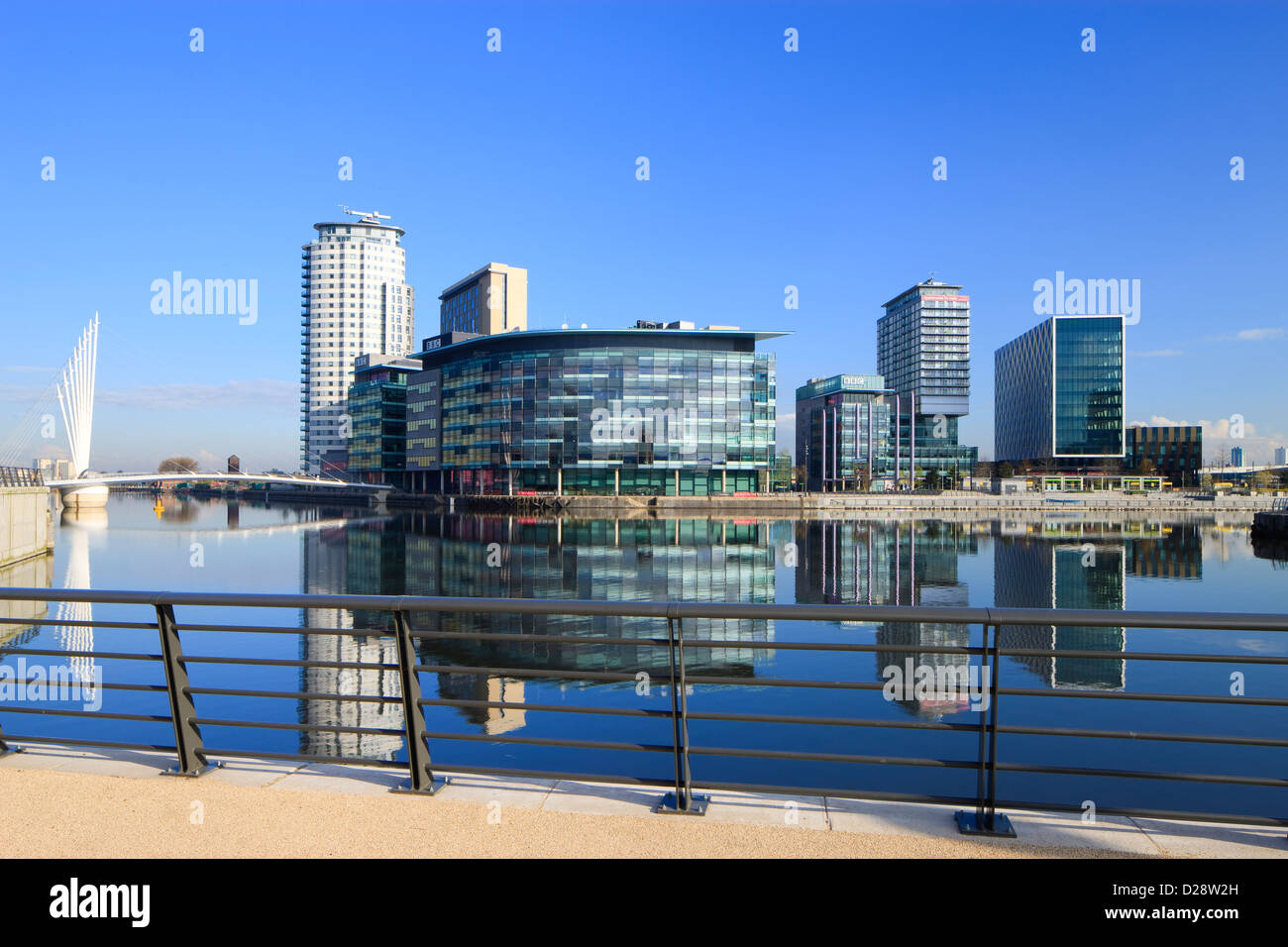 Media Center Salford Quays Greater Manchester Lancashire Inghilterra Foto Stock