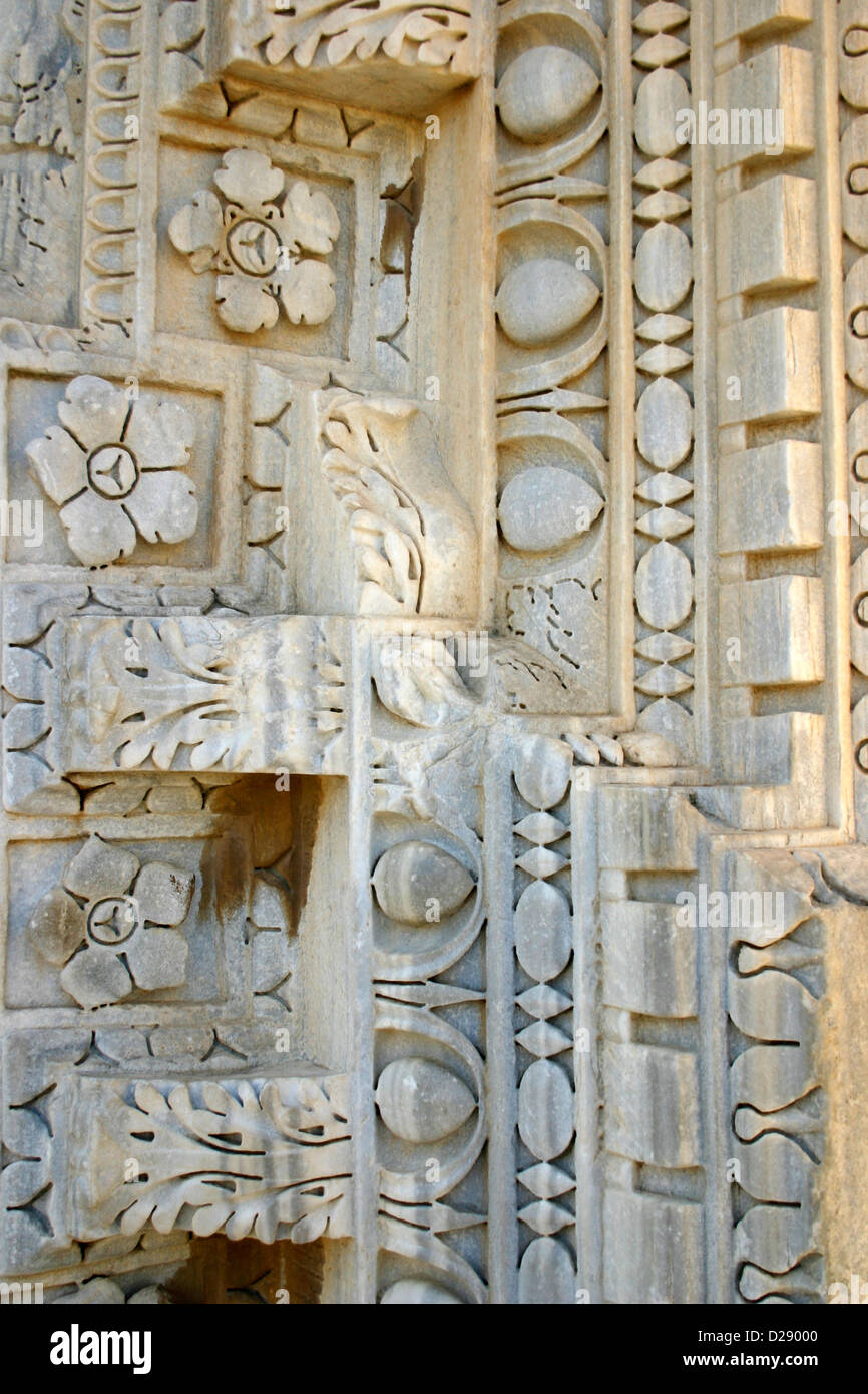 La Tunisia, Cartagine. Antico muro romano frammento Foto Stock