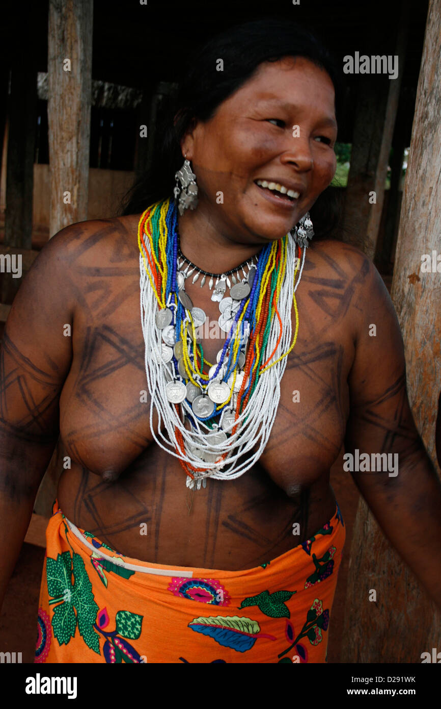Panama, Embera donna di Darien Foto Stock