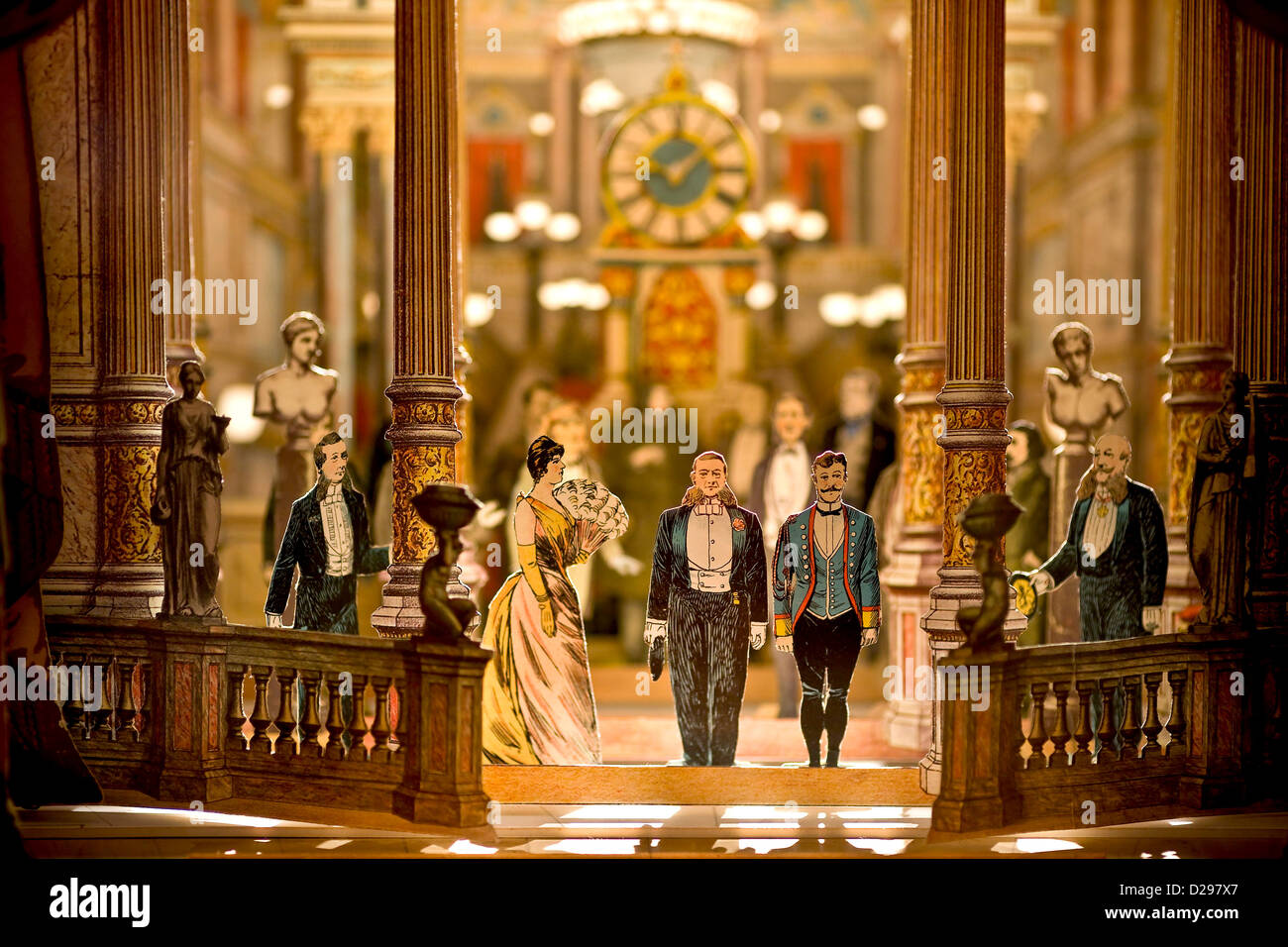 Il vecchio teatro dei pupi Foto Stock