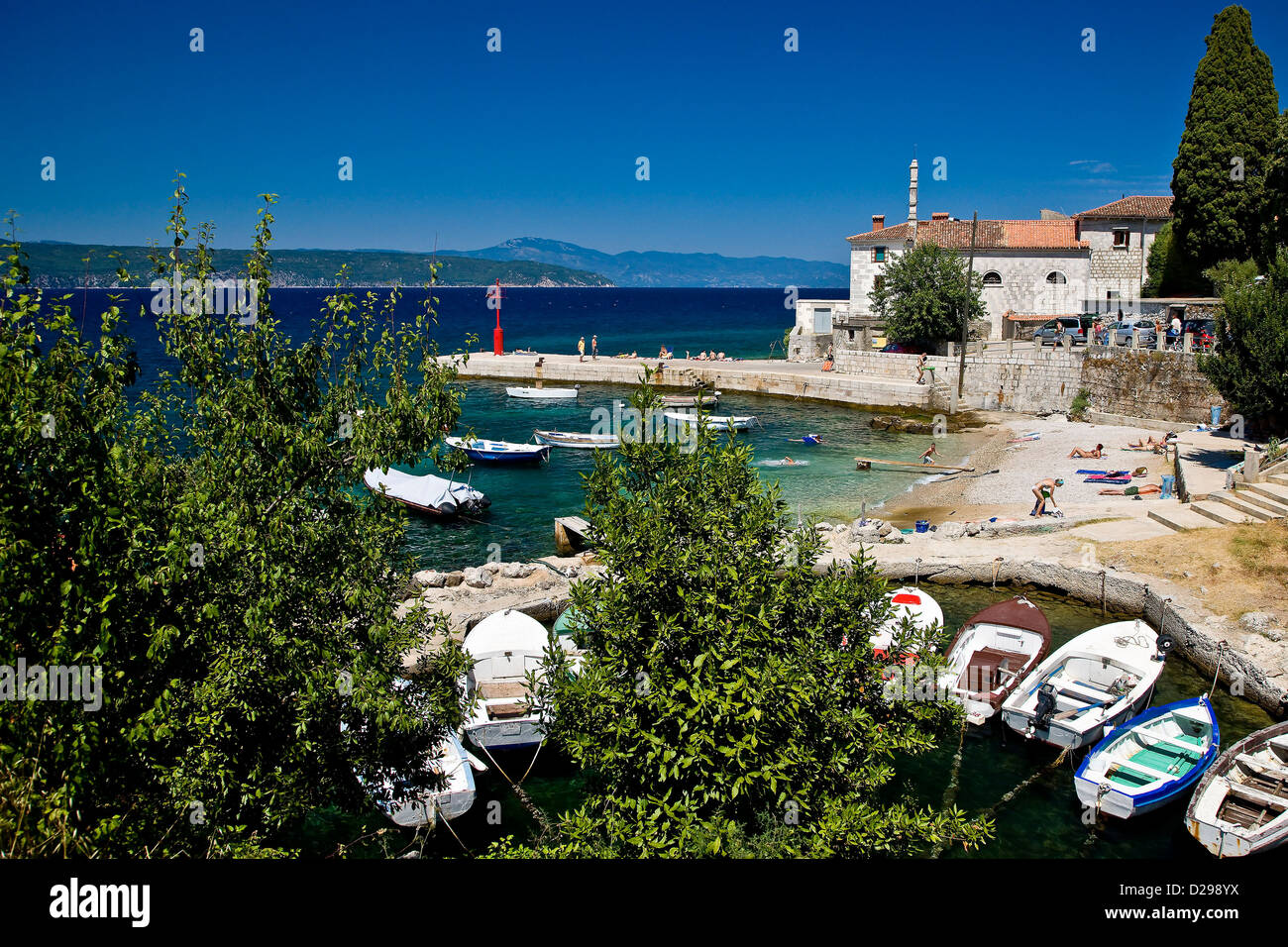 Vista della baia della città sul silo Foto Stock