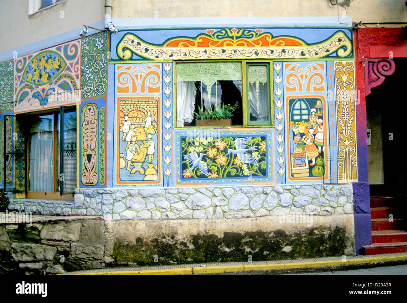 Argentina. Bariloche. Negozio di fronte. Foto Stock
