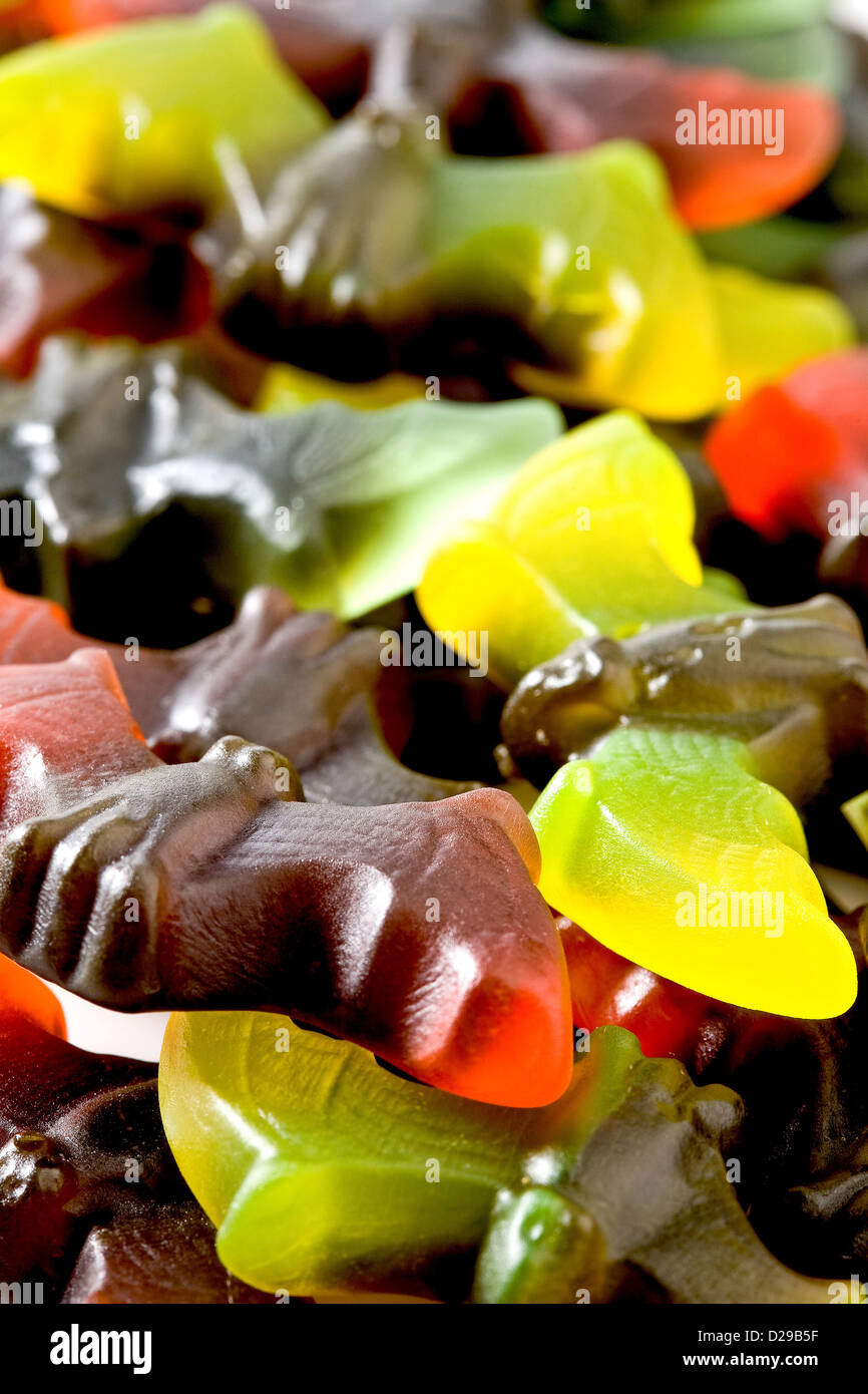 Cumulo di gomma di frutta Foto Stock