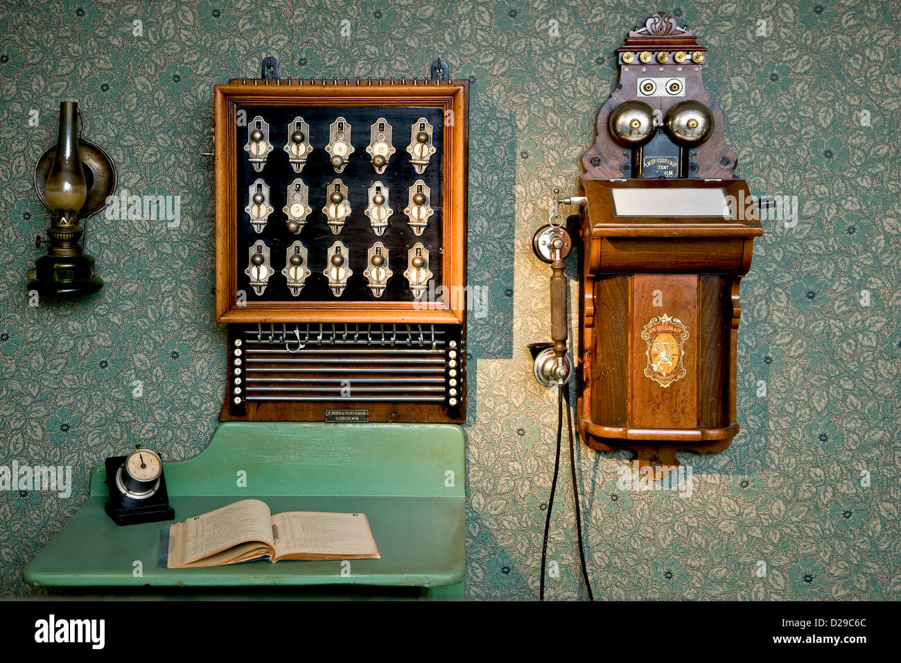 Old telephone exchange Foto Stock
