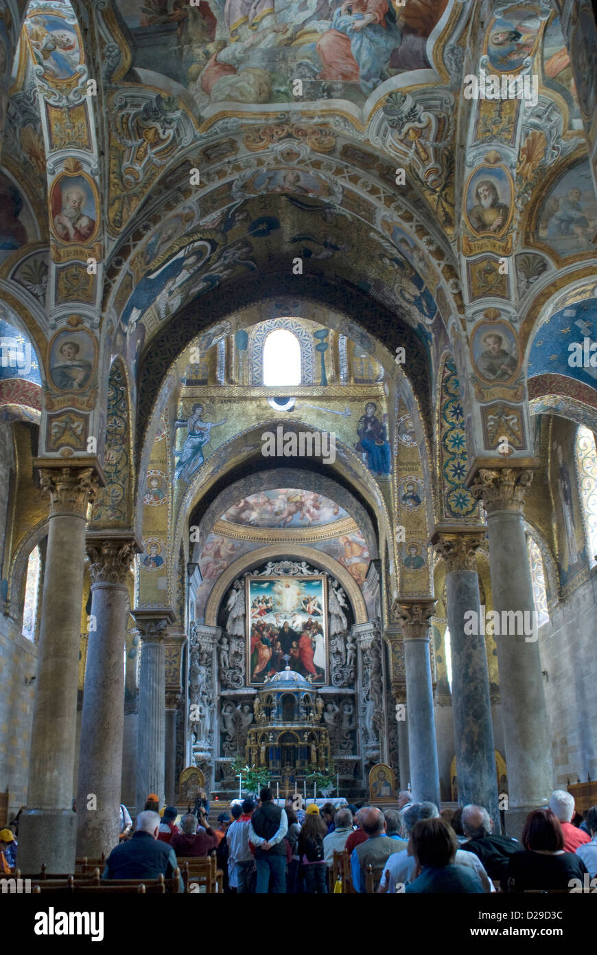 Chiesa della Martorana Palerme Sicile Italia Foto Stock