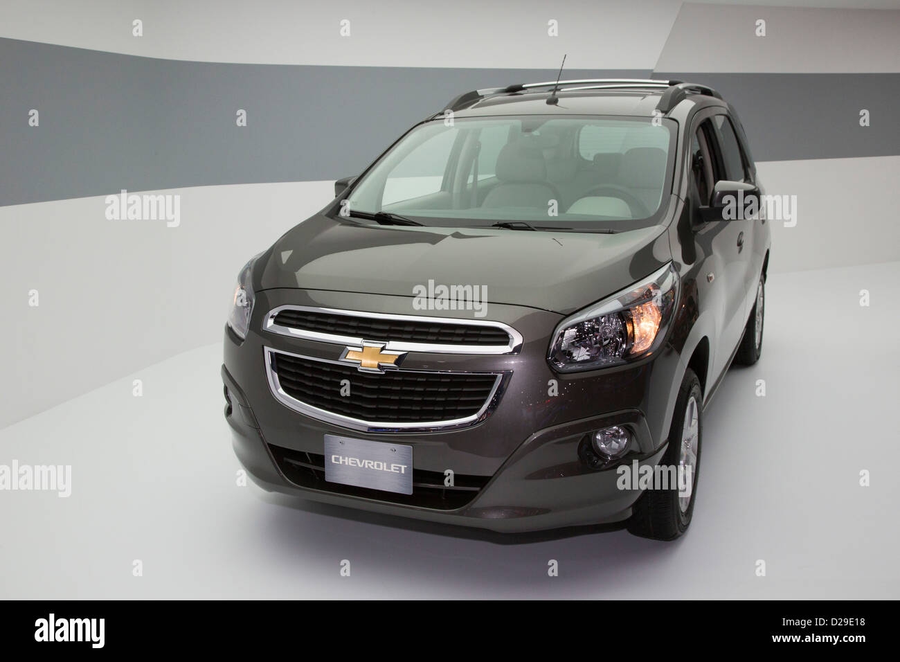 La Chevrolet Spin sul display al North American International Auto Show Foto Stock