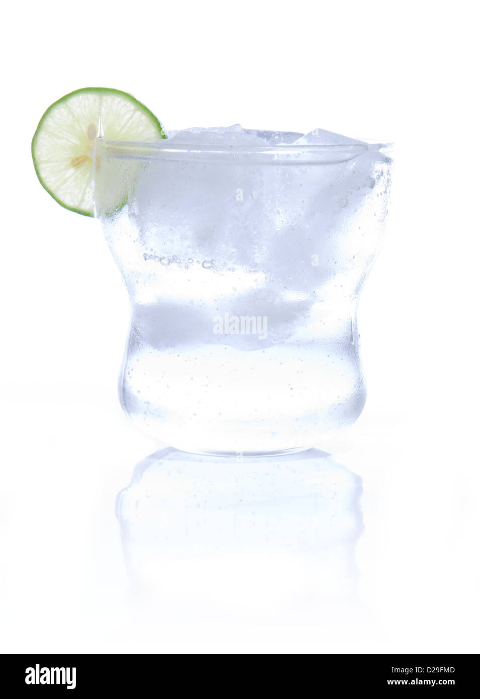 Bicchiere di acqua di soda Foto Stock