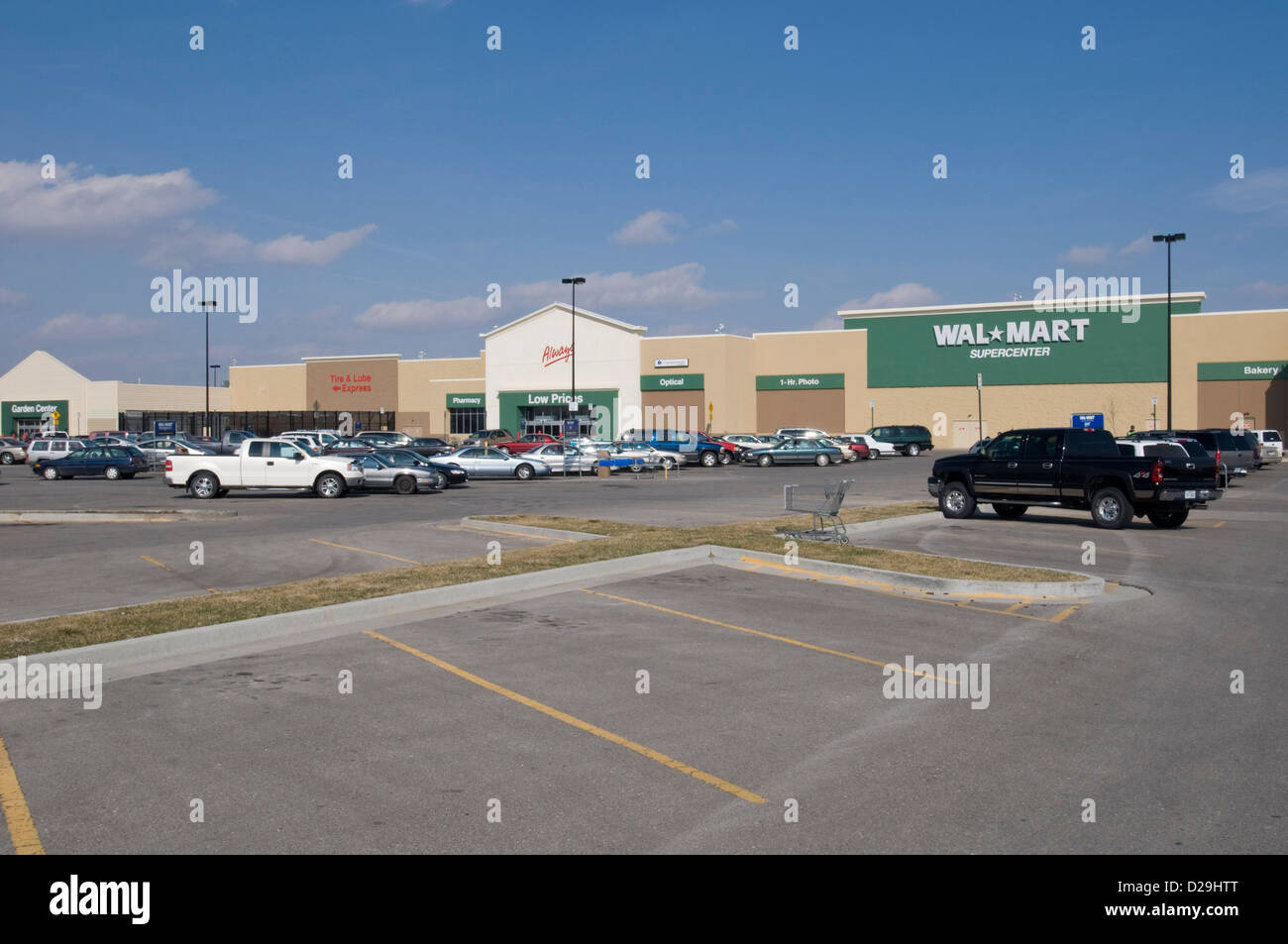 Grand Island Wal-Mart store Foto Stock