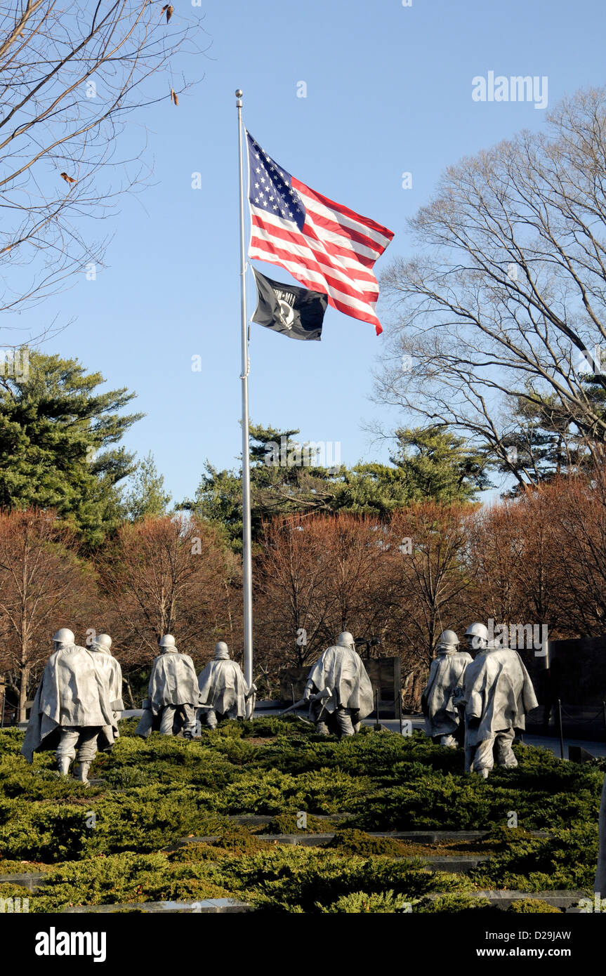 Korean War Memorial Washington D.C. Foto Stock