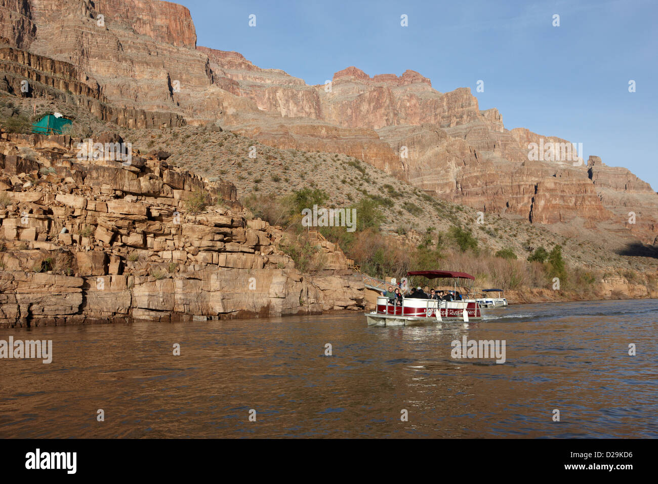 Nazione hualapai river gite sul fiume Colorado fondo del Grand Canyon Arizona USA Foto Stock