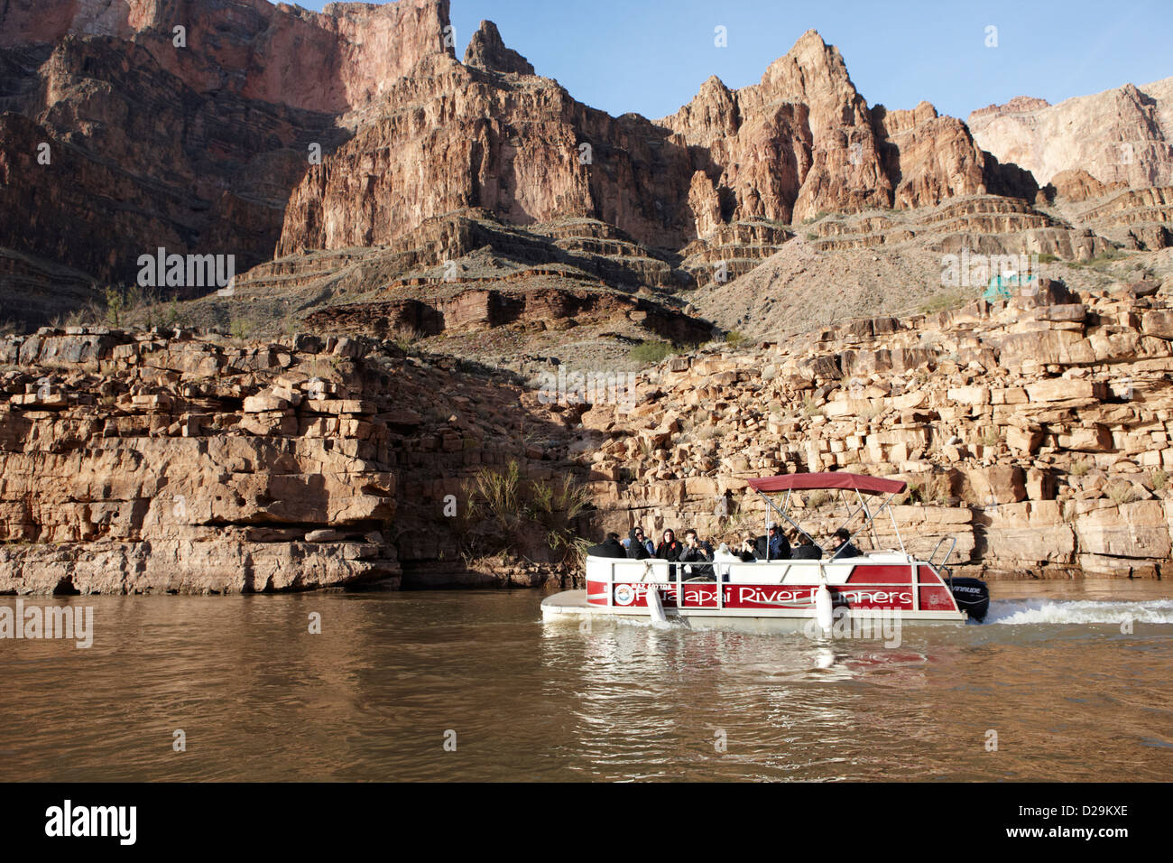 Nazione hualapai river gite sul fiume Colorado fondo del Grand Canyon Arizona USA Foto Stock