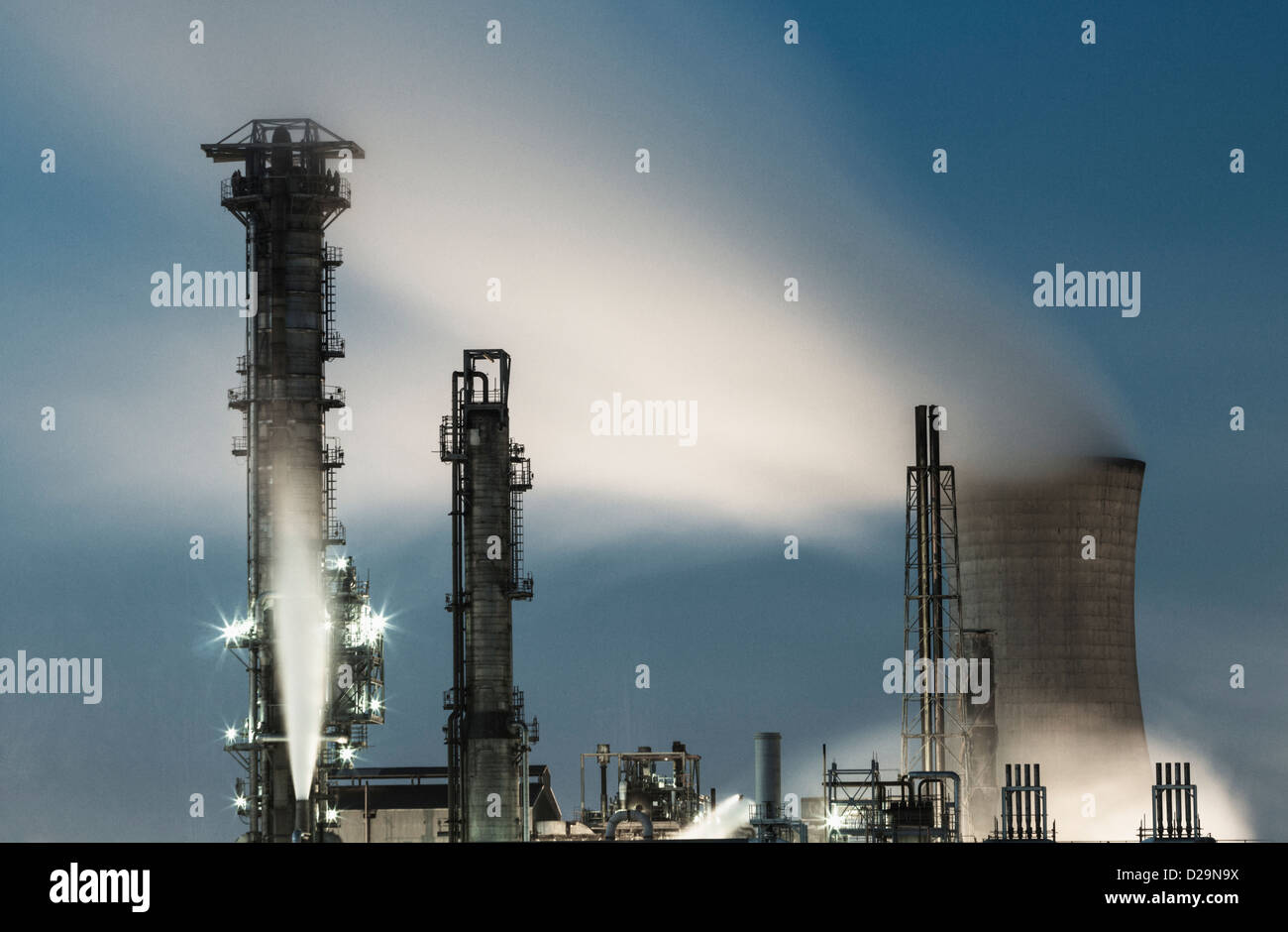 Impianto chimico a Billingham vicino a Middlesbrough, England, Regno Unito Foto Stock