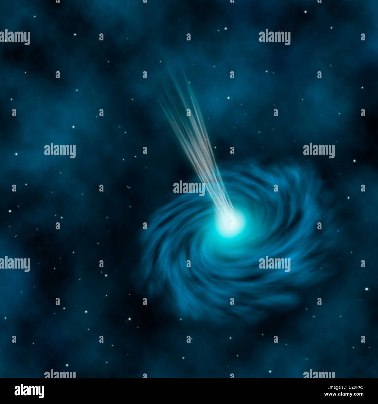 Quasar blu Foto Stock