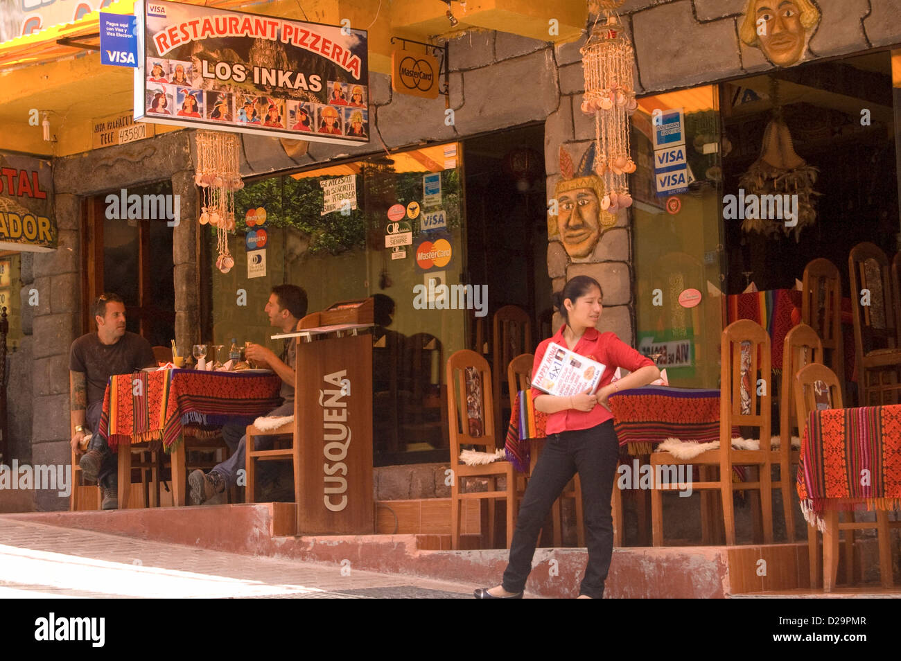 Agua Caliente (Macchu Picchu) ristorante, Perù Foto Stock