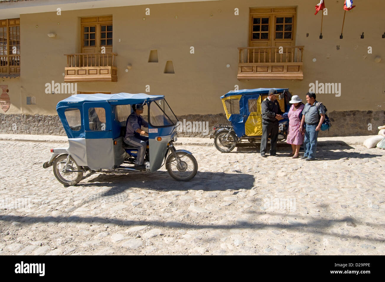 Il triciclo taxi, Perù Foto Stock