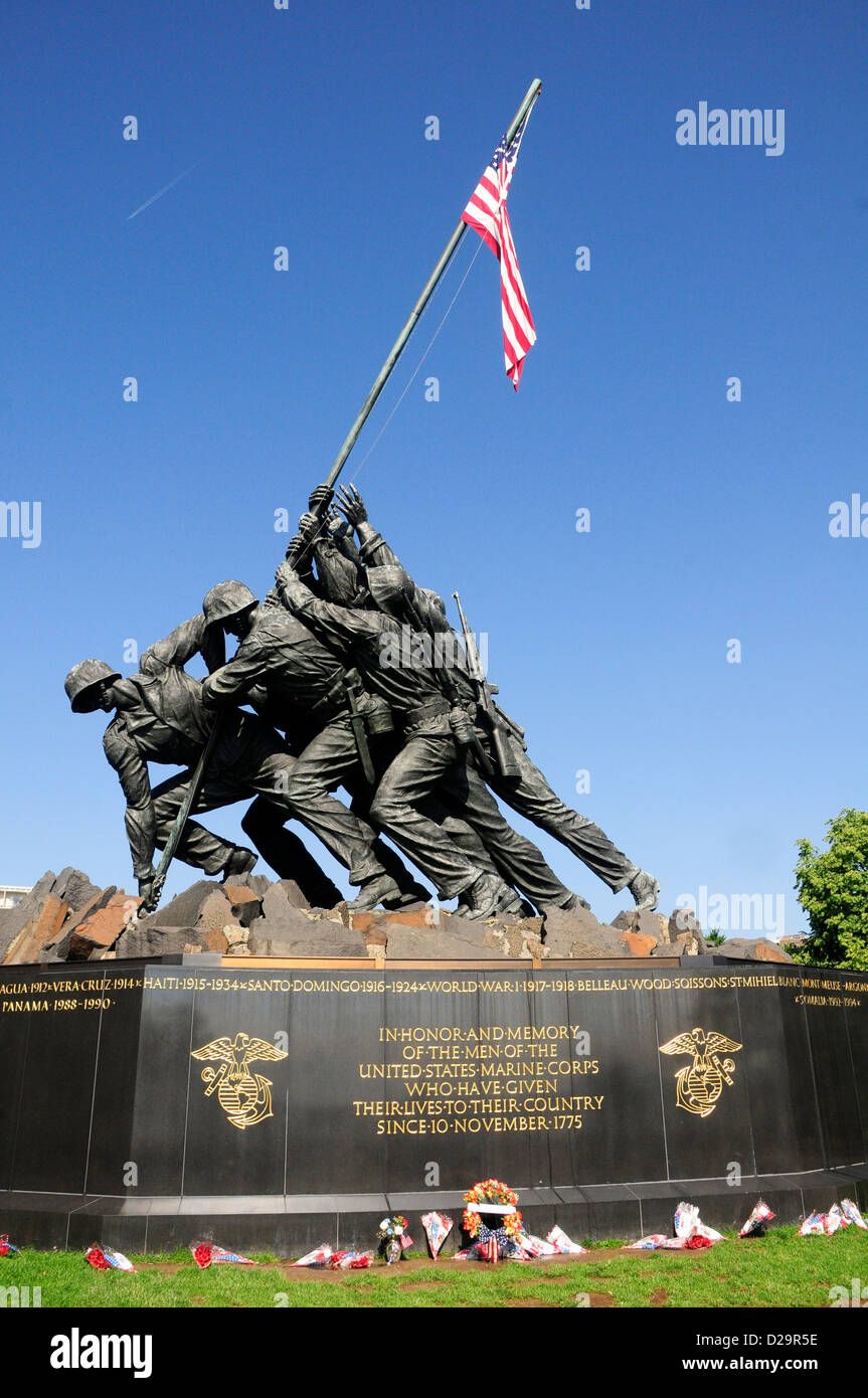 Marine Memorial, Virginia Foto Stock