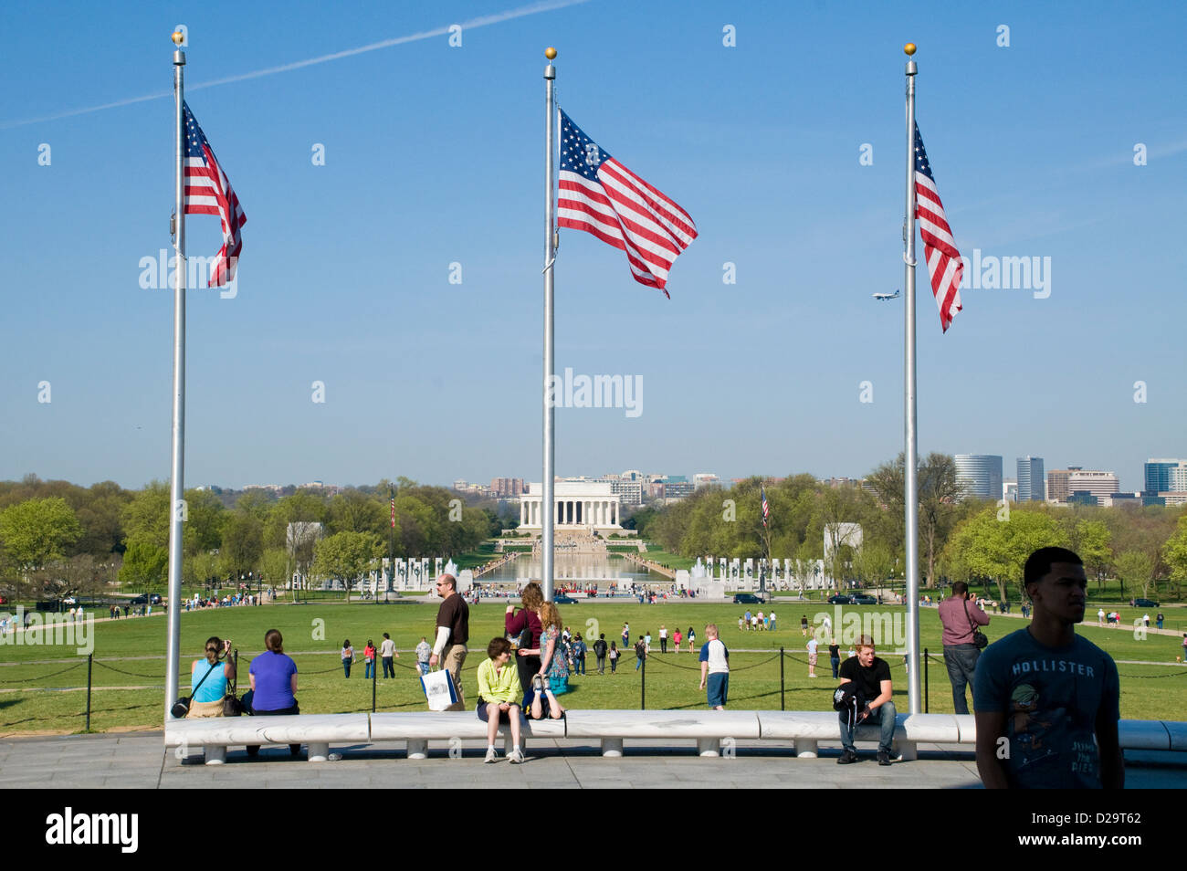 Washington D.C., Lincoln Memorial Foto Stock