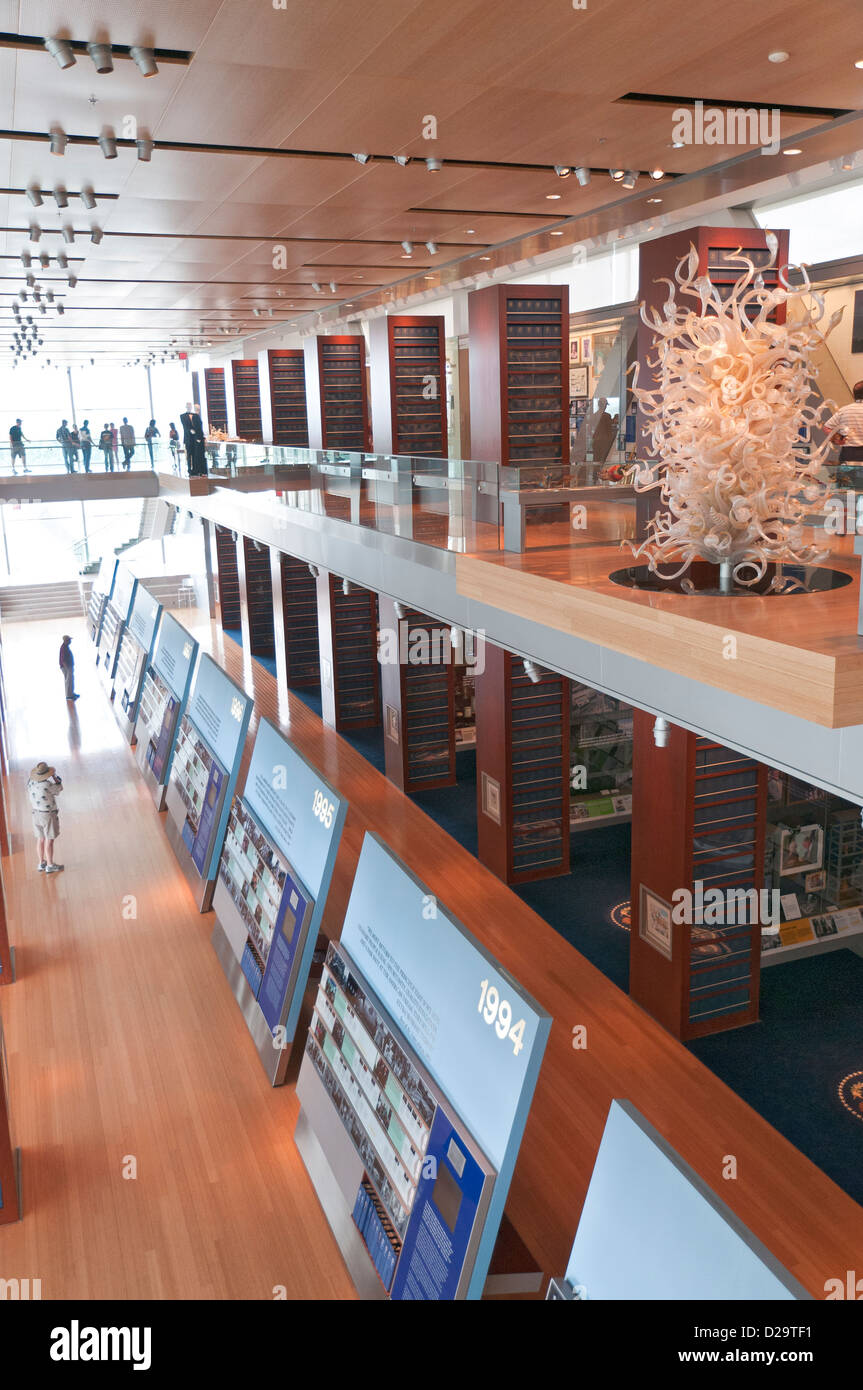 Arkansas, Little Rock, William J. Clinton Presidential Library and Museum, interno. Foto Stock