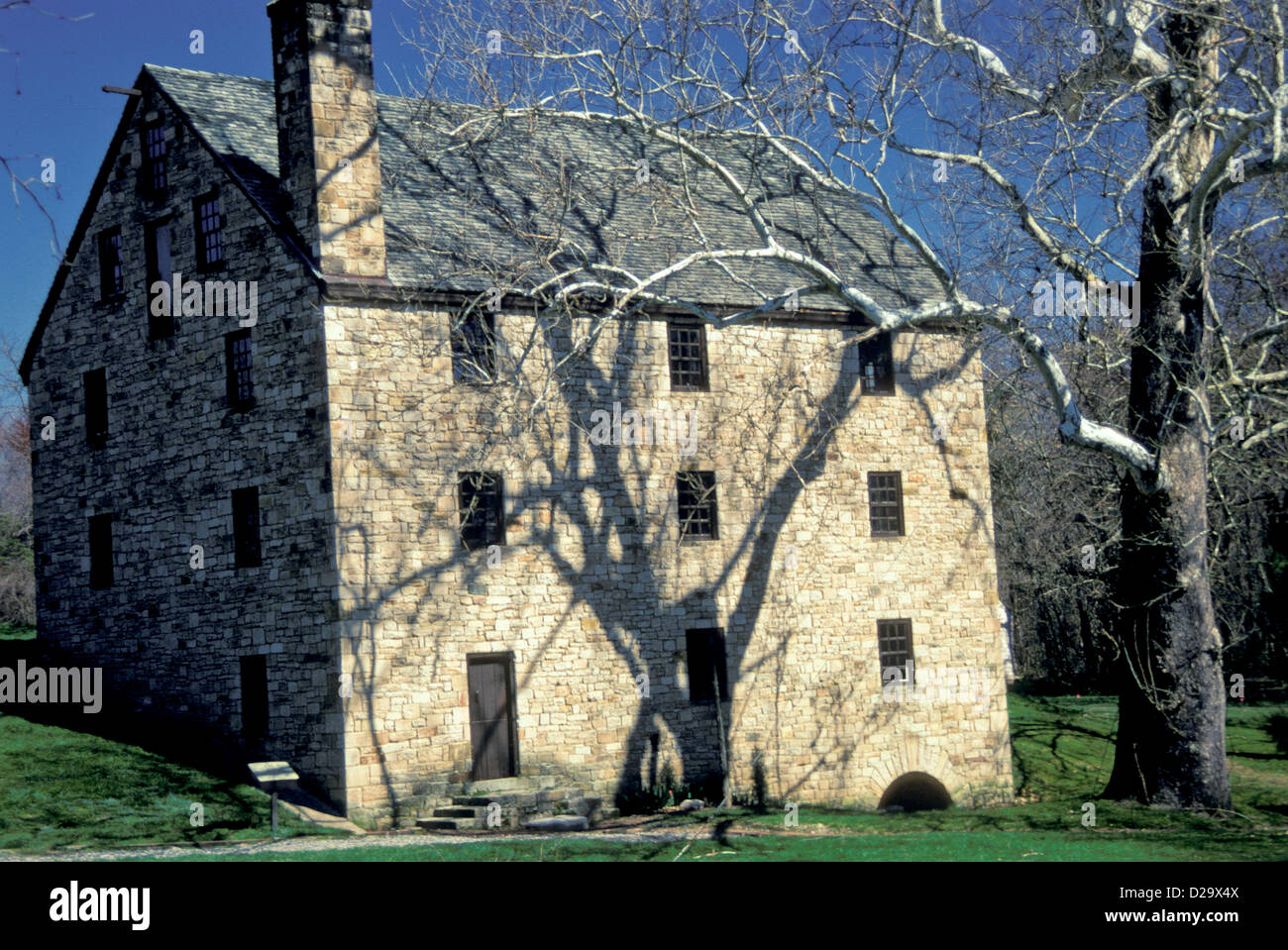 Virginia, Mount Vernon. George Washington Grist Mill Foto Stock