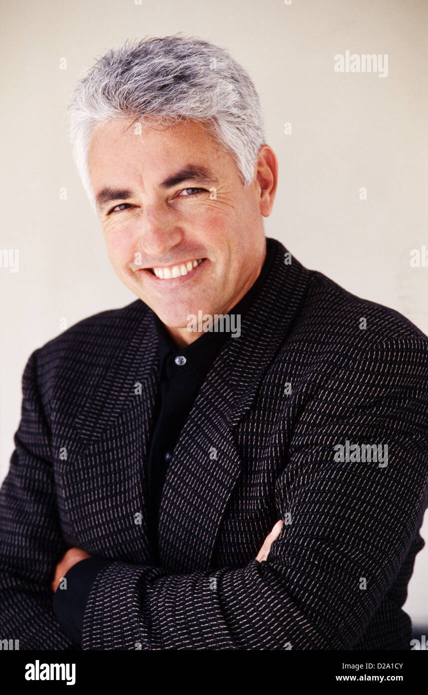 Ritratto di uomo di mezza età, in business suit, MR 282 Foto Stock
