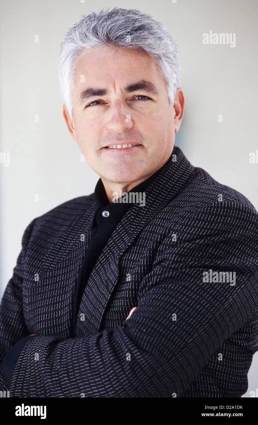 Ritratto di uomo di mezza età, in business suit, MR 282 Foto Stock