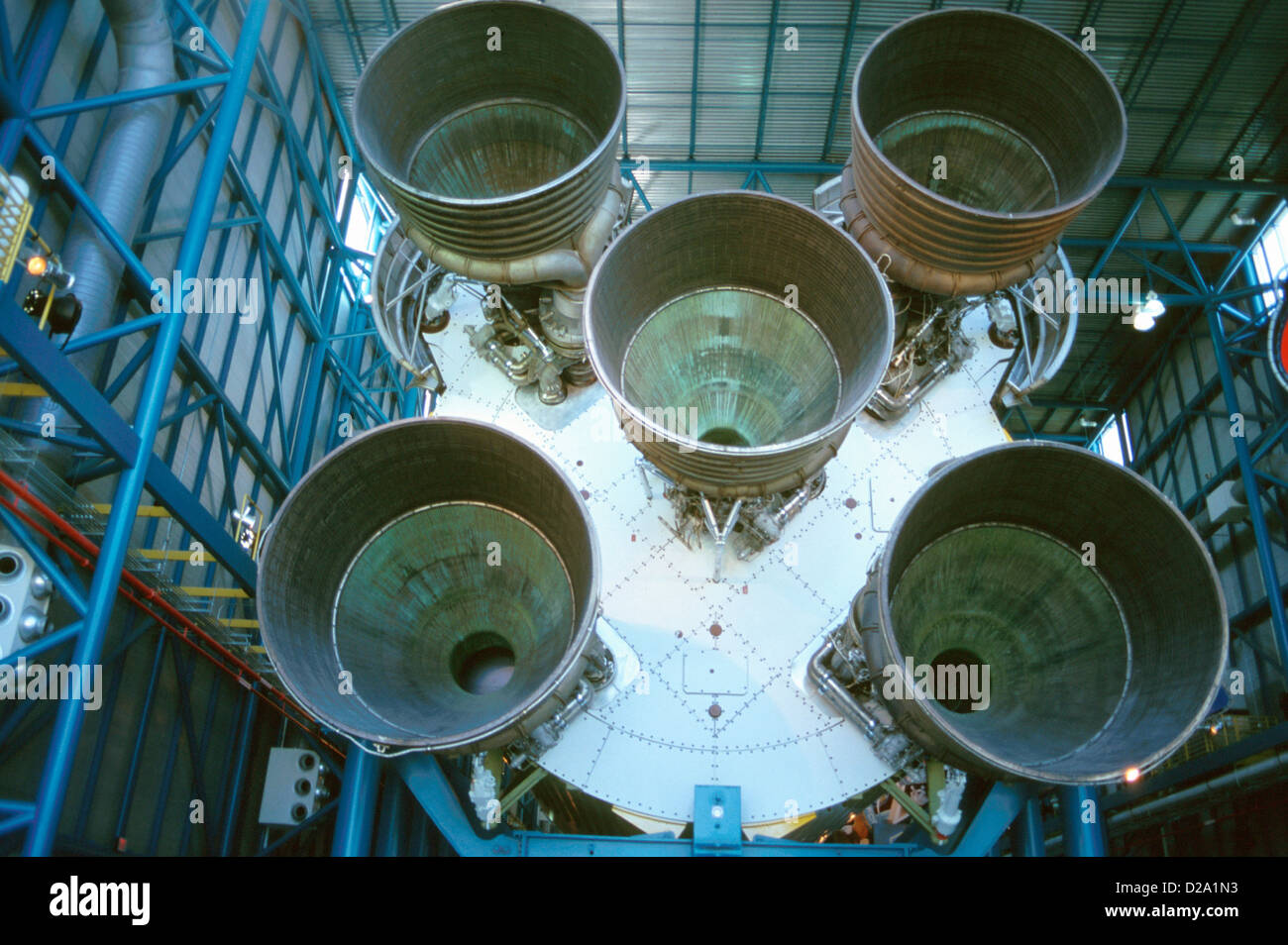 Florida, Kennedy Space Center. Saturn 5 razzo. Foto Stock