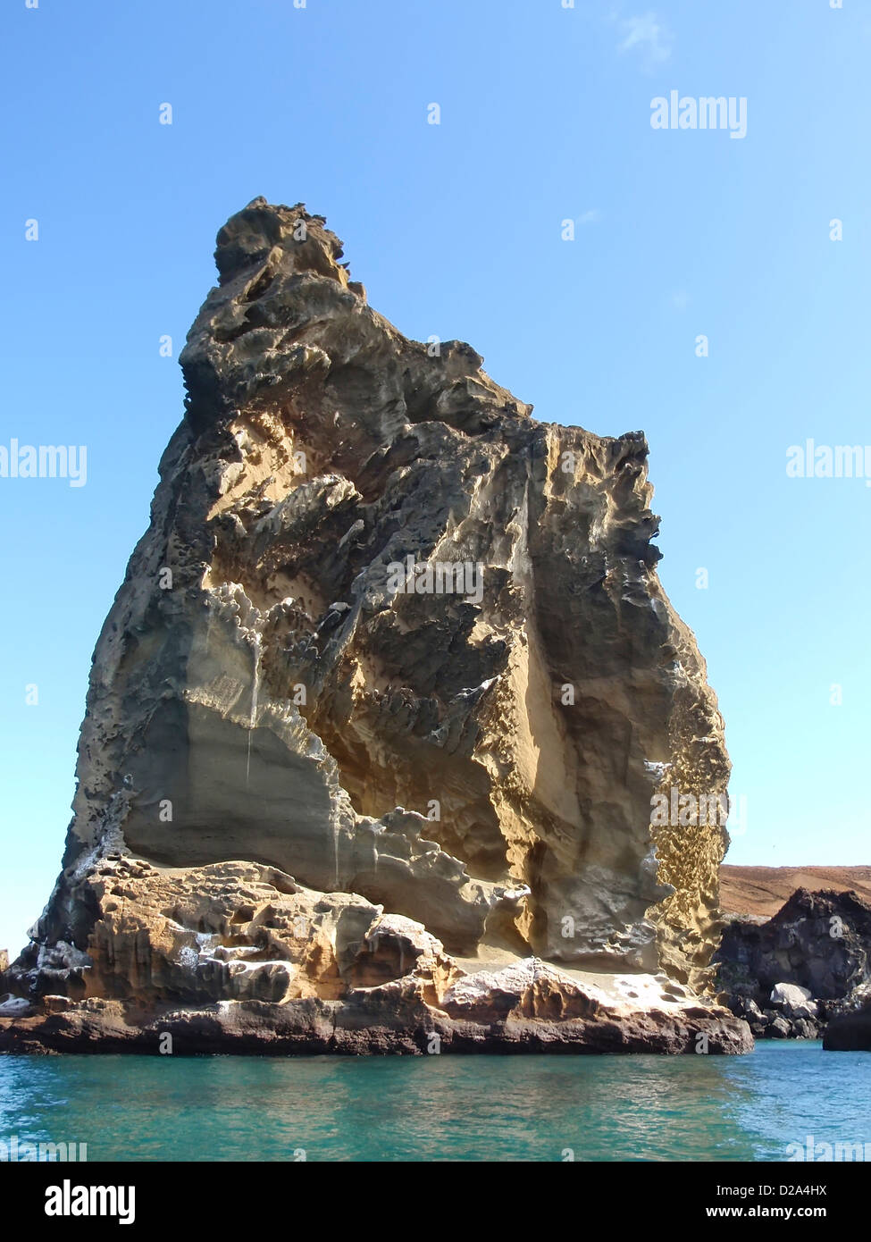 Pilastro di roccia delle Isole Galapagos Foto Stock