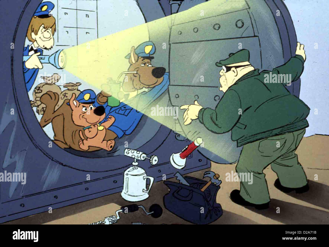 Scooby Doo und Scrappy Doo Scooby Scrappy Doo Scooby Doo und Scrappy Doo in Szene.Caption locale *** 1980 Warner Brothers Foto Stock