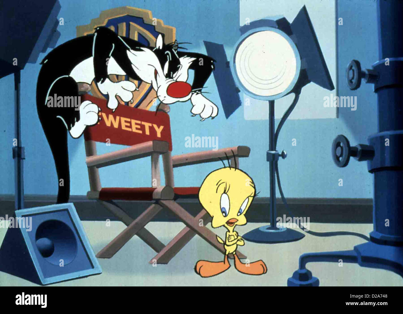 Silvestro und Tweety Sylvester & Tweety misteri (Yr.2) Szene.Caption locale *** 1998 Warner Brothers Foto Stock