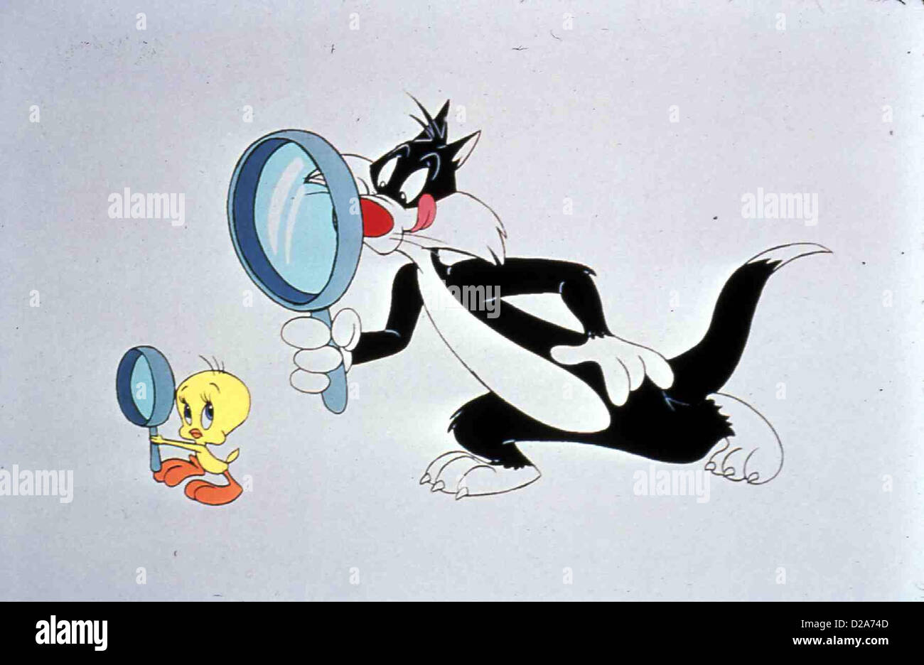 Silvestro und Tweety Sylvester & Tweety misteri (Yr.2) Szene.Caption locale *** 1998 Warner Brothers Foto Stock