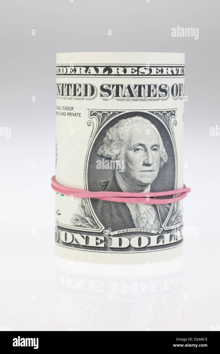 Berlino, Germania, un bundle 1-fatture del dollaro Foto Stock