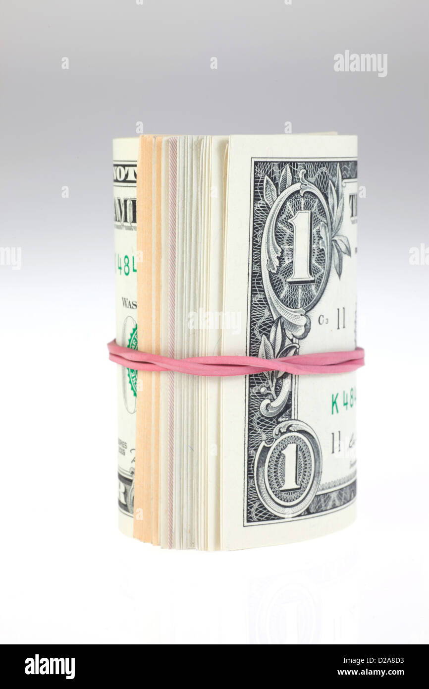 Berlino, Germania, un bundle 1-fatture del dollaro Foto Stock