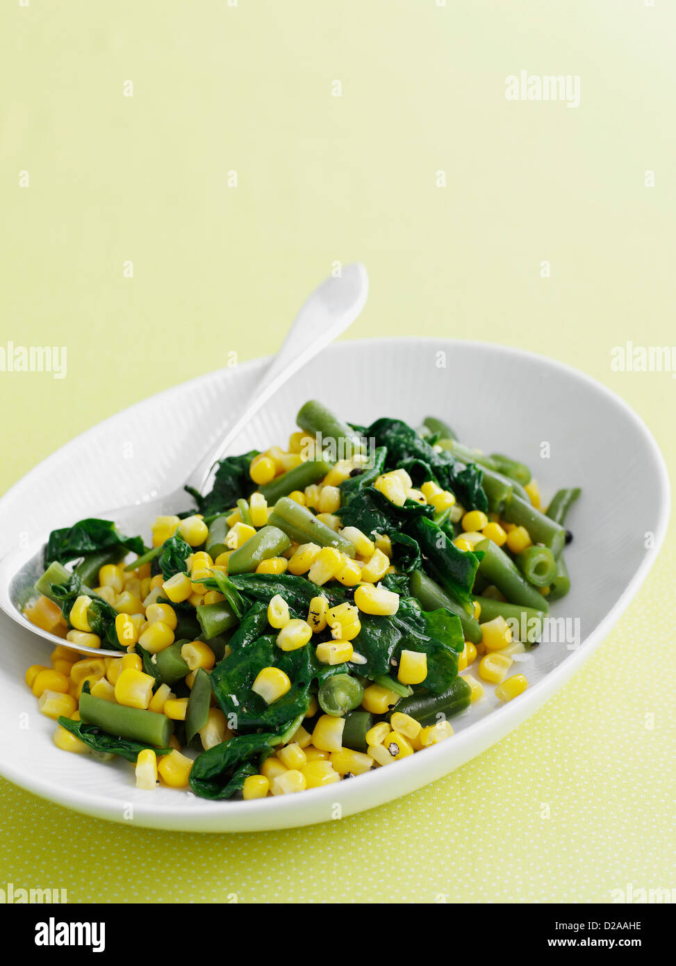 Ciotola di mais e insalata di fagioli Foto Stock