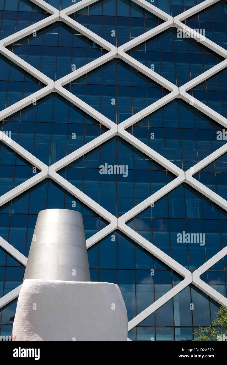 Esterno la struttura diagrid è una funzione di Macquarie Bank ufficio edificio Sydney Australia Foto Stock