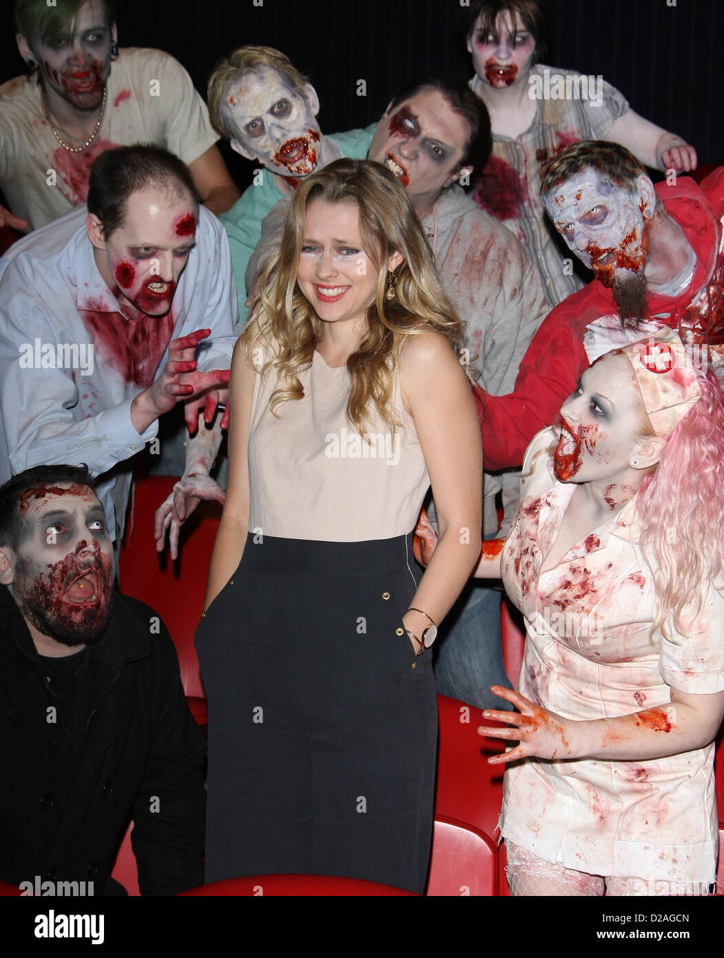 TERESA PALMER corpi caldo. PHOTOCALL Londra Inghilterra REGNO UNITO 18 Gennaio 2013 Foto Stock