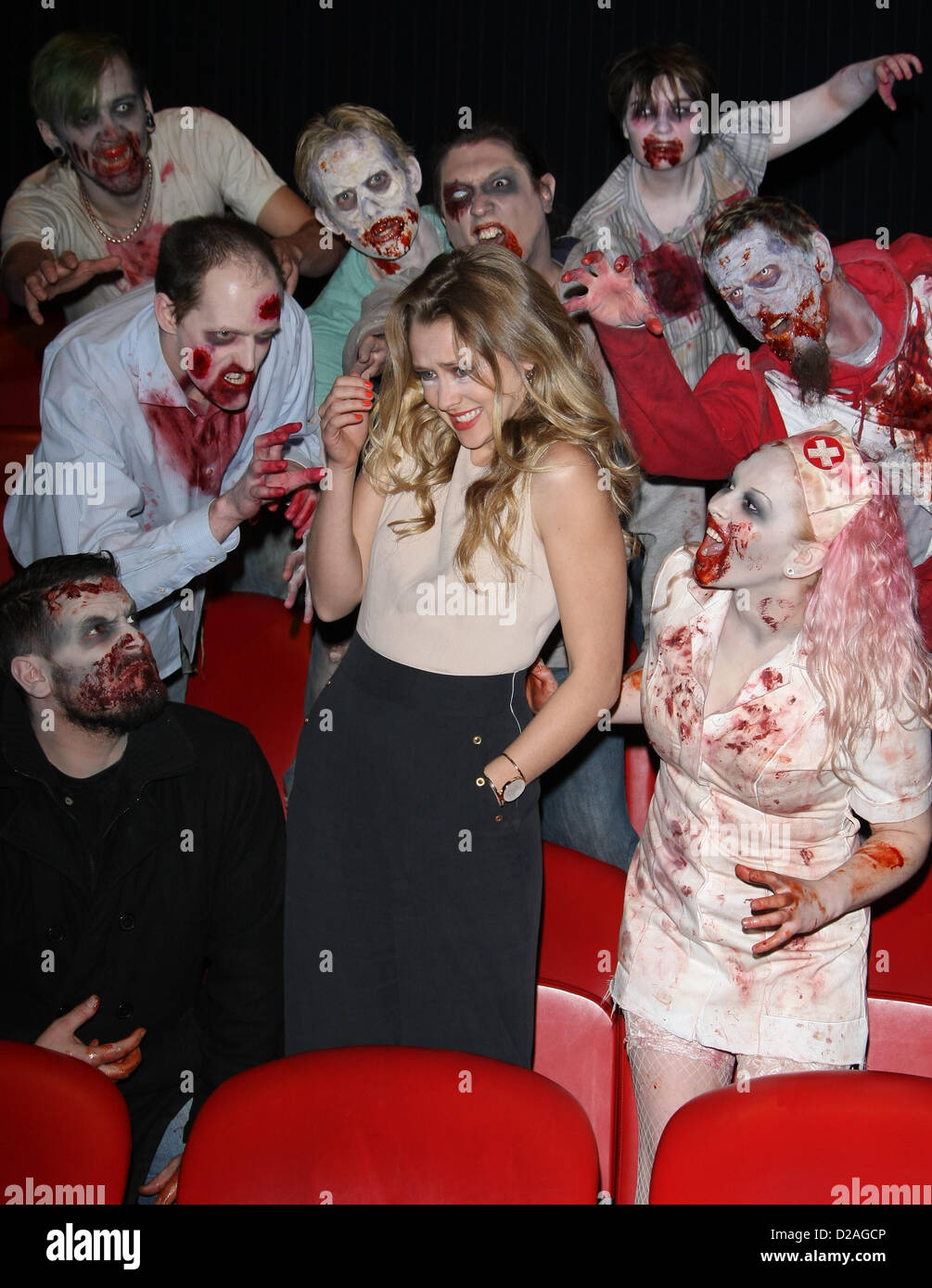 TERESA PALMER corpi caldo. PHOTOCALL Londra Inghilterra REGNO UNITO 18 Gennaio 2013 Foto Stock