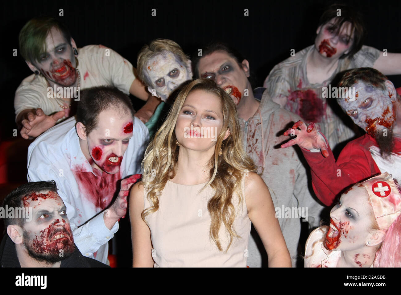 TERESA PALMER corpi caldo. PHOTOCALL Londra Inghilterra REGNO UNITO 18 Gennaio 2013 Foto Stock